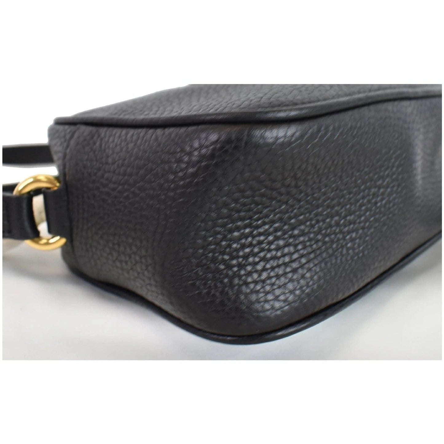 GUCCI Soho Disco Small Leather Crossbody Bag Black 347994