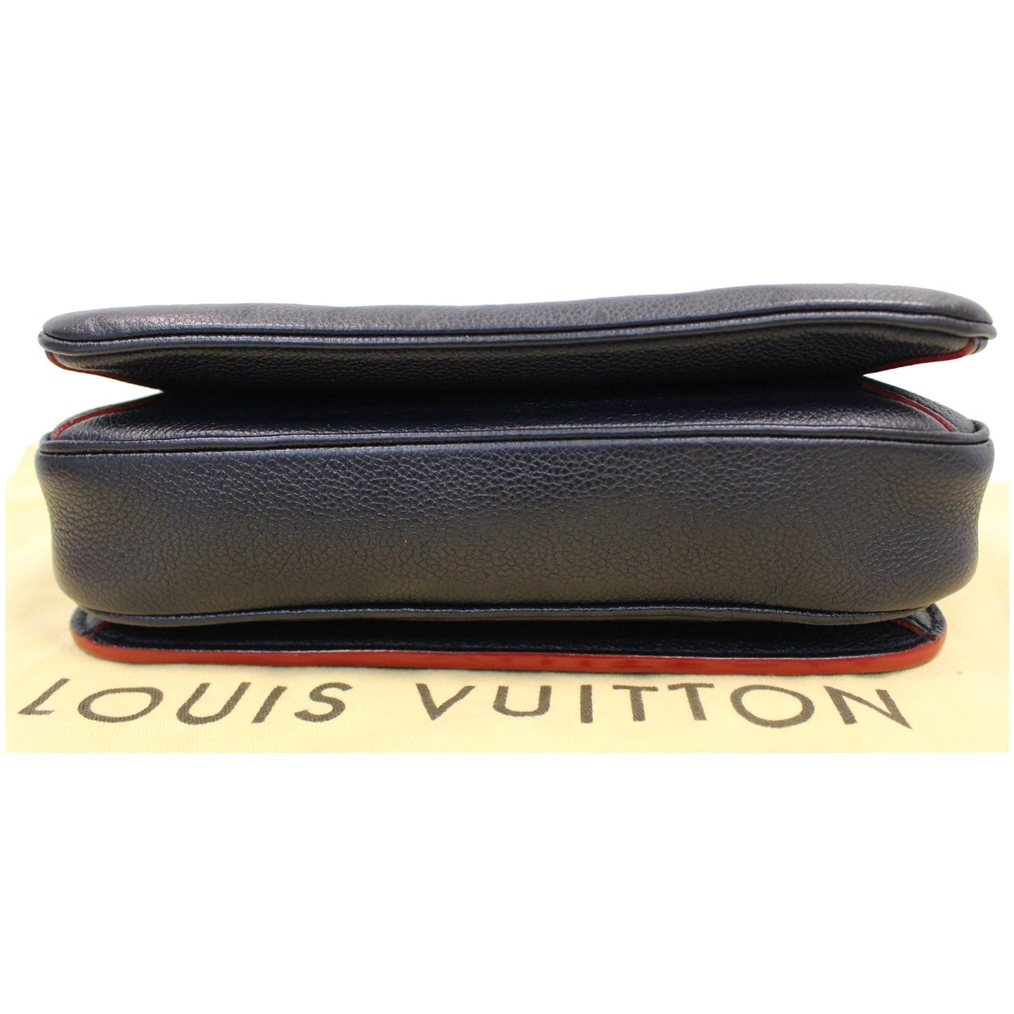 LOUIS VUITTON Metis Pochette Empreinte Leather Crossbody Bag Blue