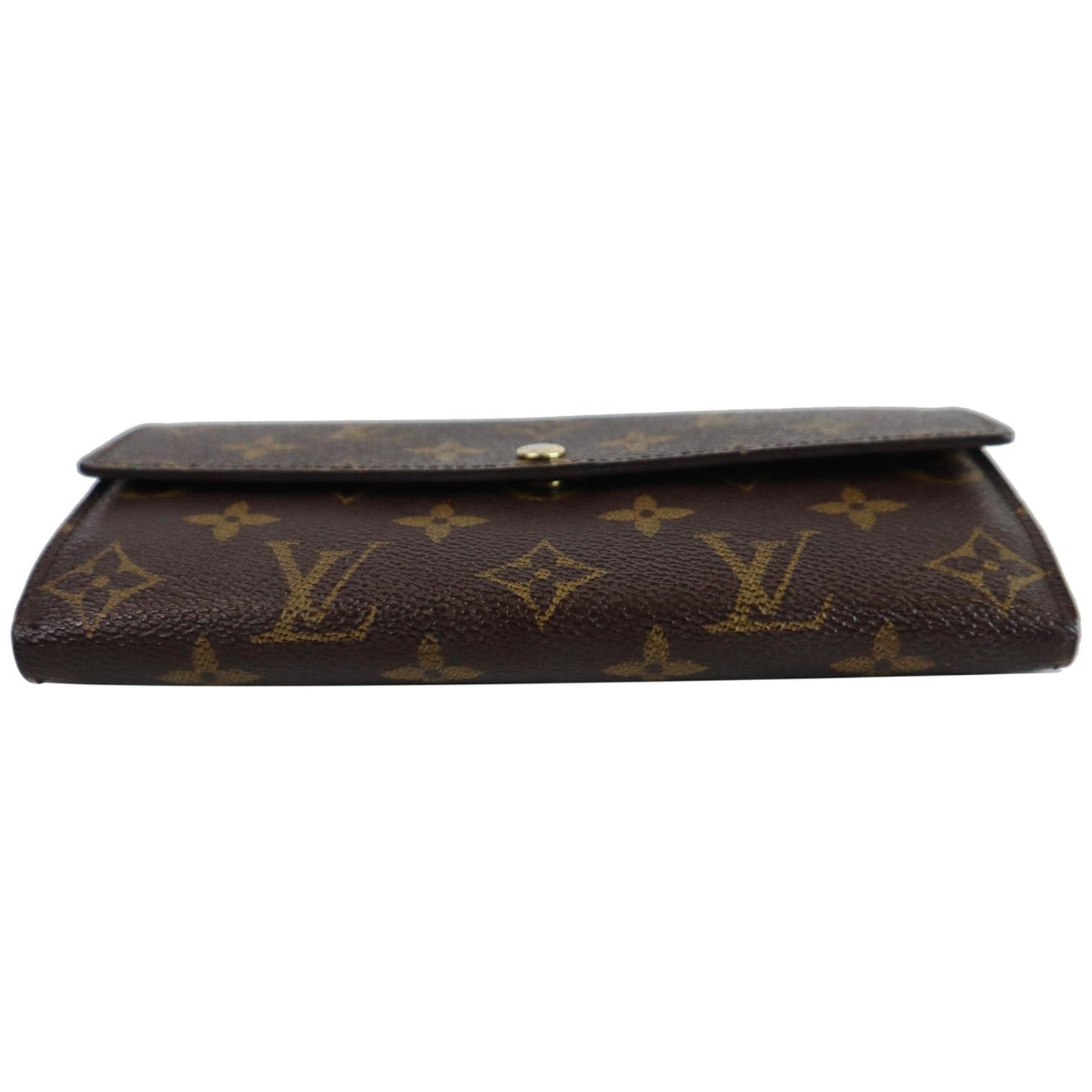 LOUIS VUITTON Sarah Monogram Canvas Wallet Brown