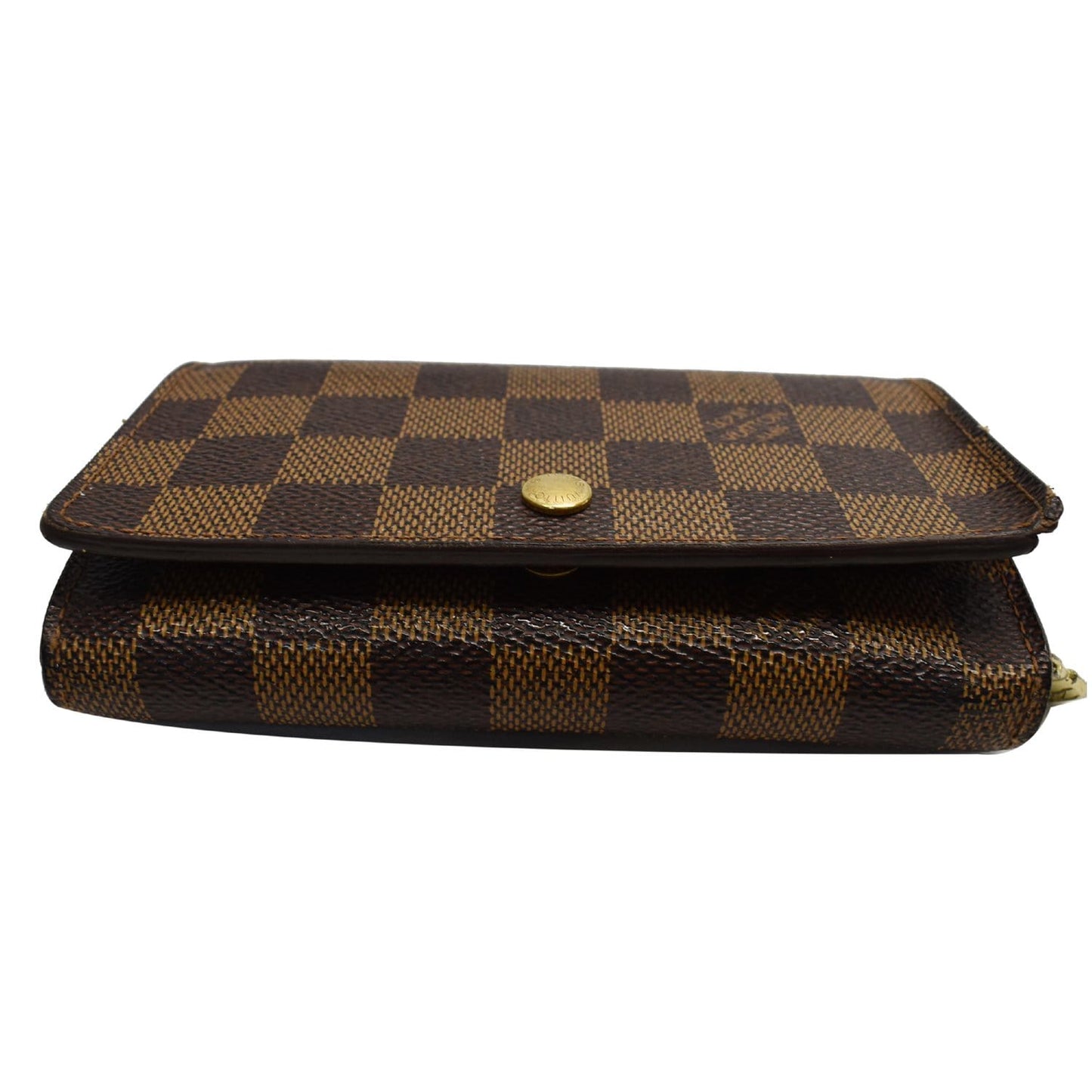 LOUIS VUITTON Porte Monnaie Damier Ebene Billets Tresor Wallet Brown