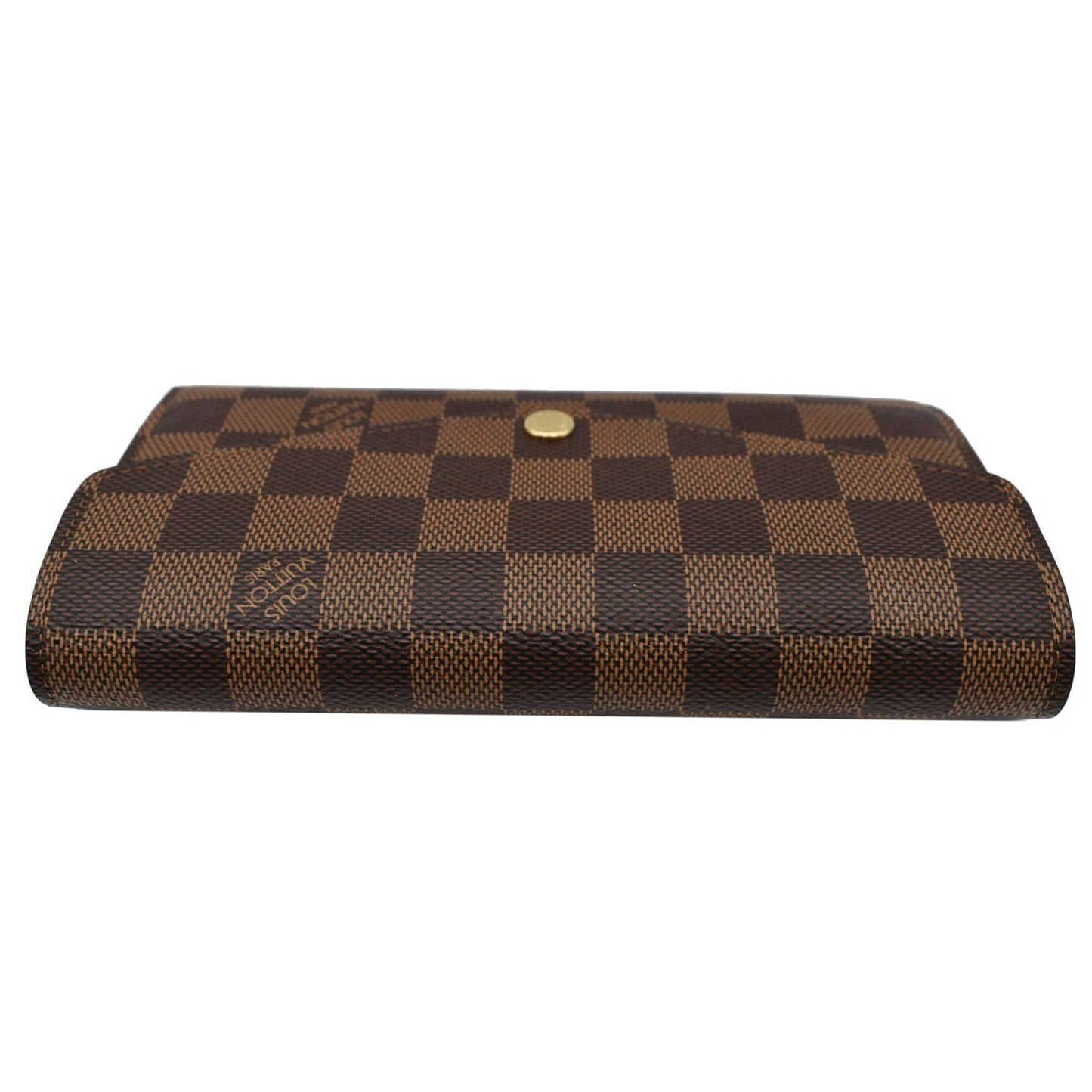 LOUIS VUITTON Sarah Damier Ebene Wallet Brown