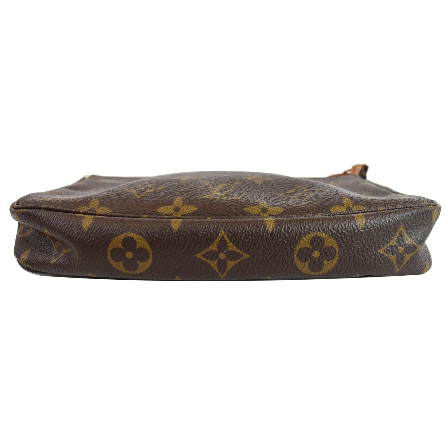 LOUIS VUITTON Pochette Monogram Canvas Accessories Pouch Brown
