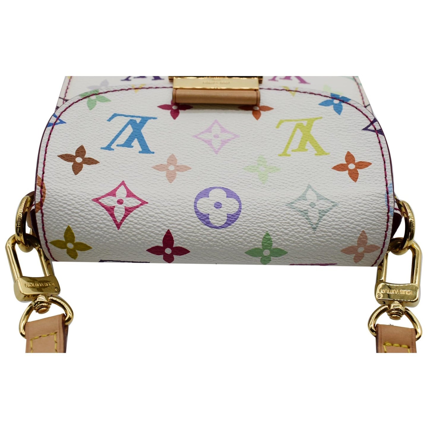 LOUIS VUITTON Heartbreaker Monogram Multicolor Canvas Crossbody Bag White