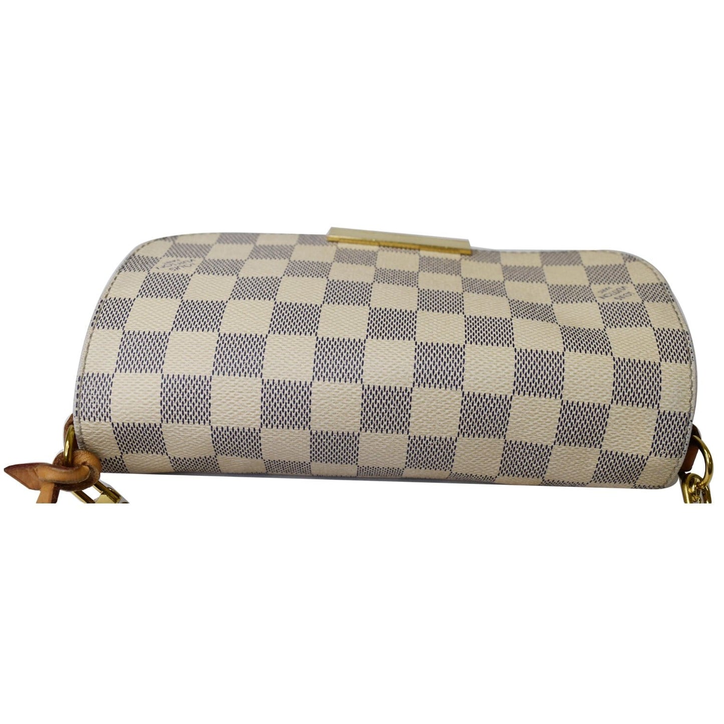 LOUIS VUITTON Favorite PM Damier Azur Crossbody Bag White