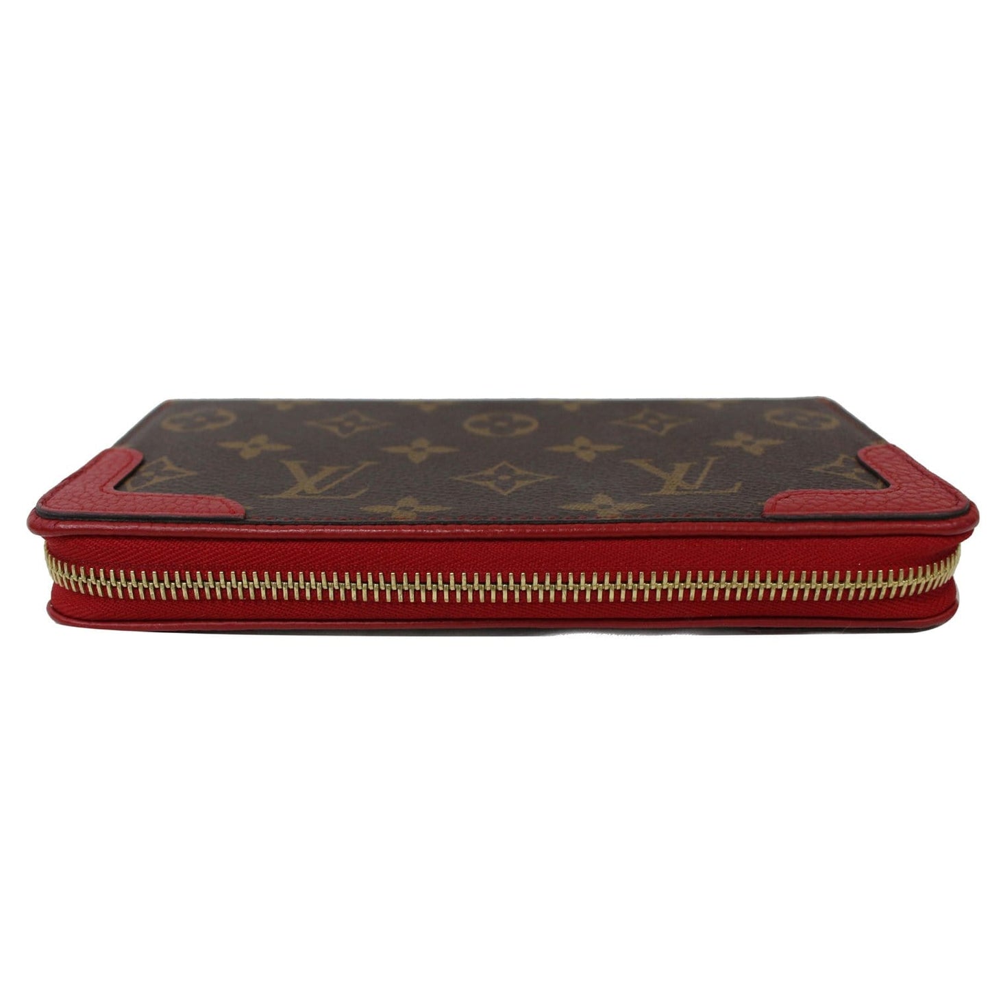 LOUIS VUITTON Retiro Monogram Canvas Zippy Wallet Cerise Red