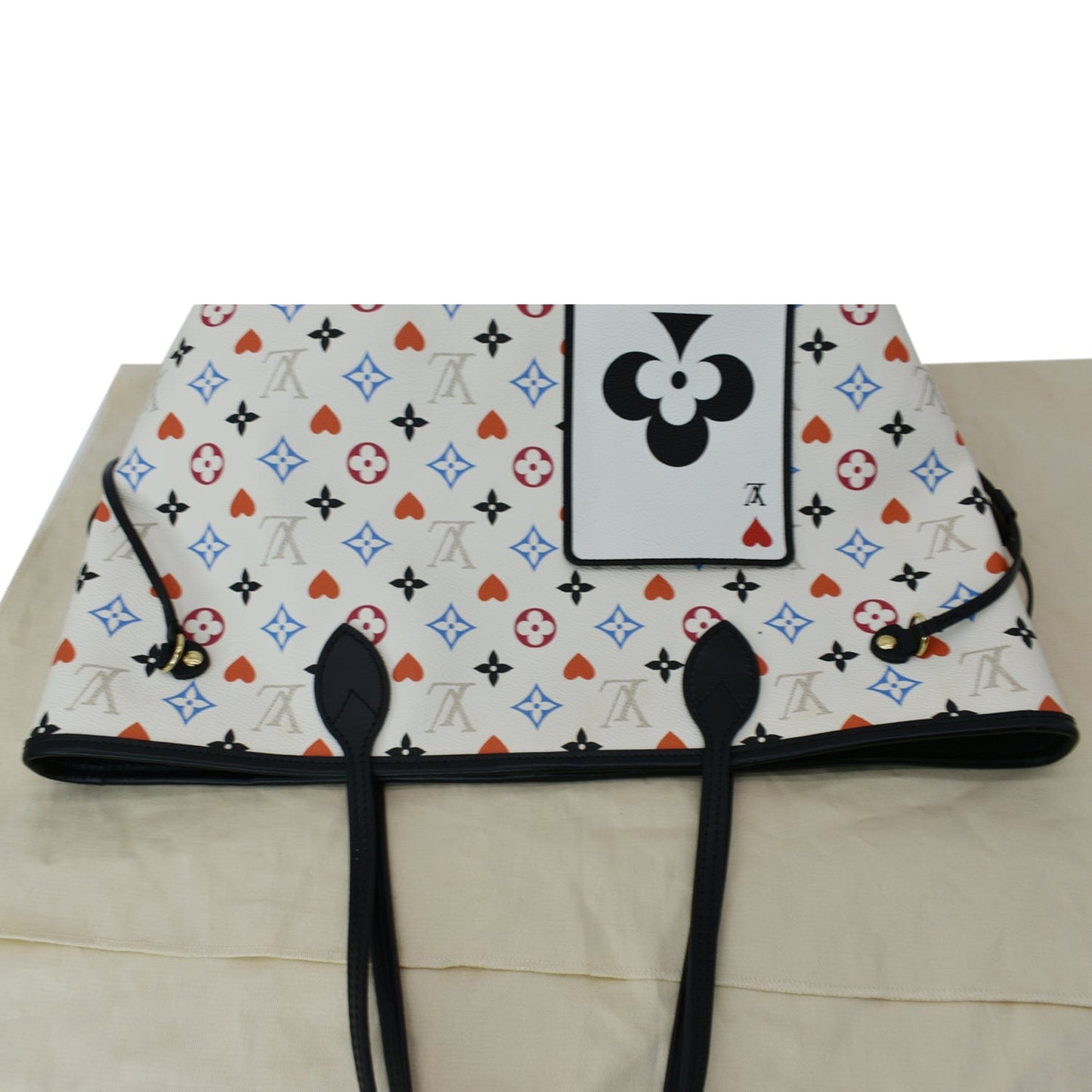 LOUIS VUITTON Game On Neverfull Monogram Canvas Shoulder Bag White