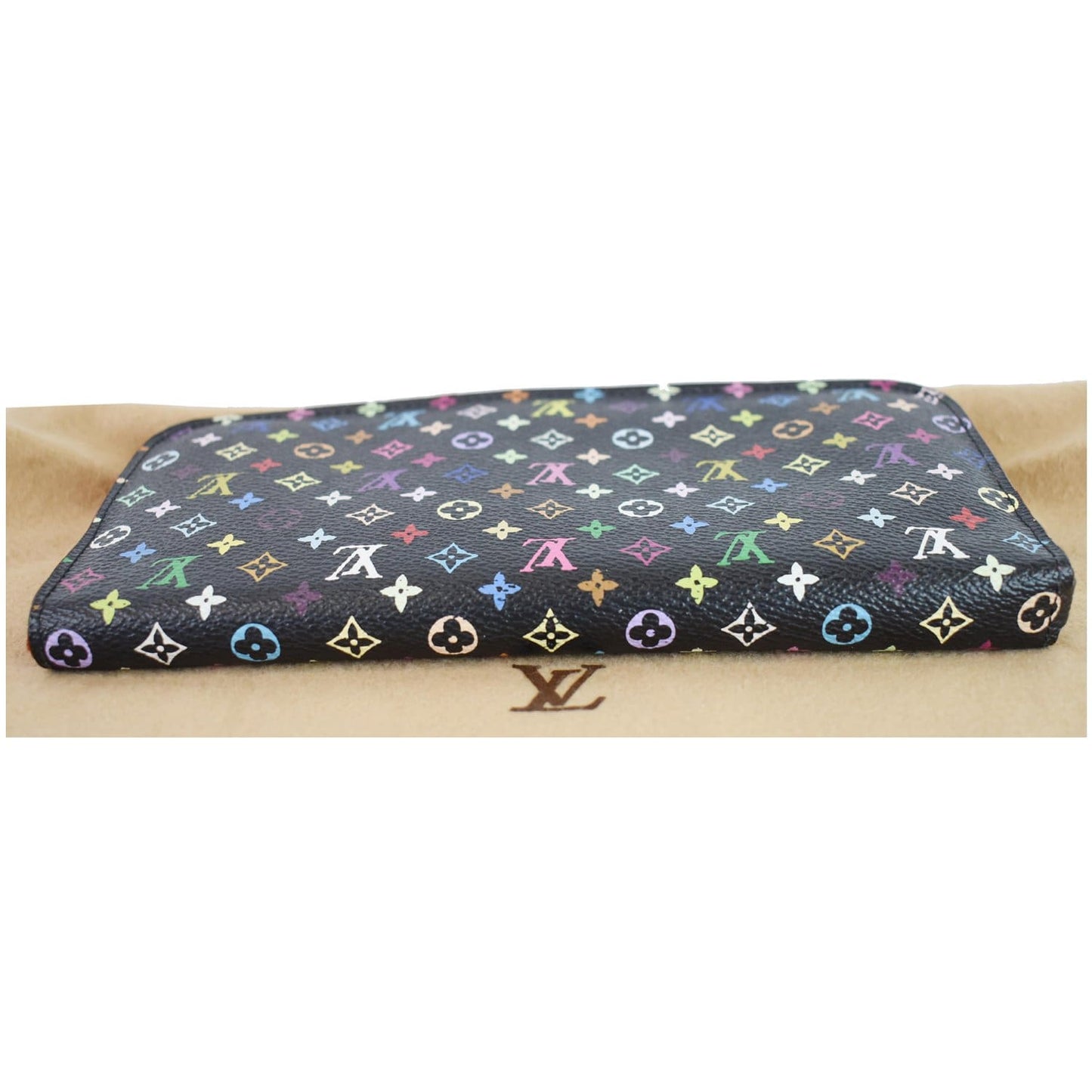 LOUIS VUITTON Portefeuille Insolite Multicolor Monogram Wallet Black