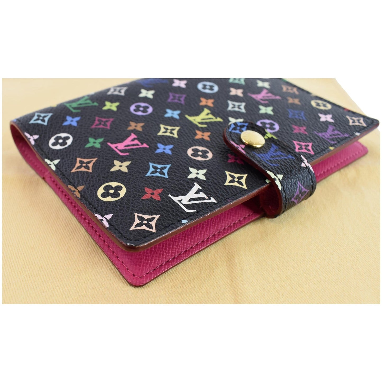 LOUIS VUITTON Agenda PM Multicolor Monogram Planner Cover Black