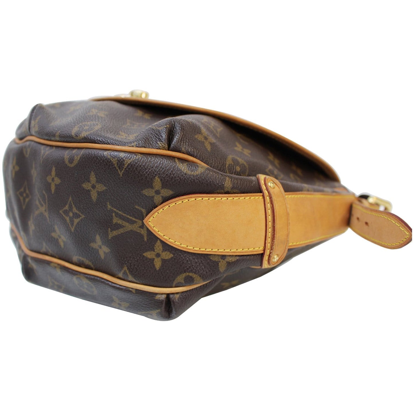 LOUIS VUITTON Tulum GM Monogram Canvas Shoulder Bag Brown