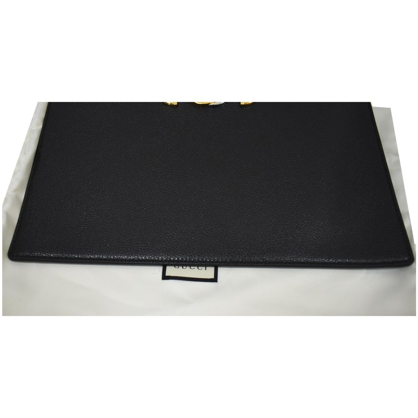 GUCCI Zumi Grainy Leather Pouch Black 570728 - 25% OFF