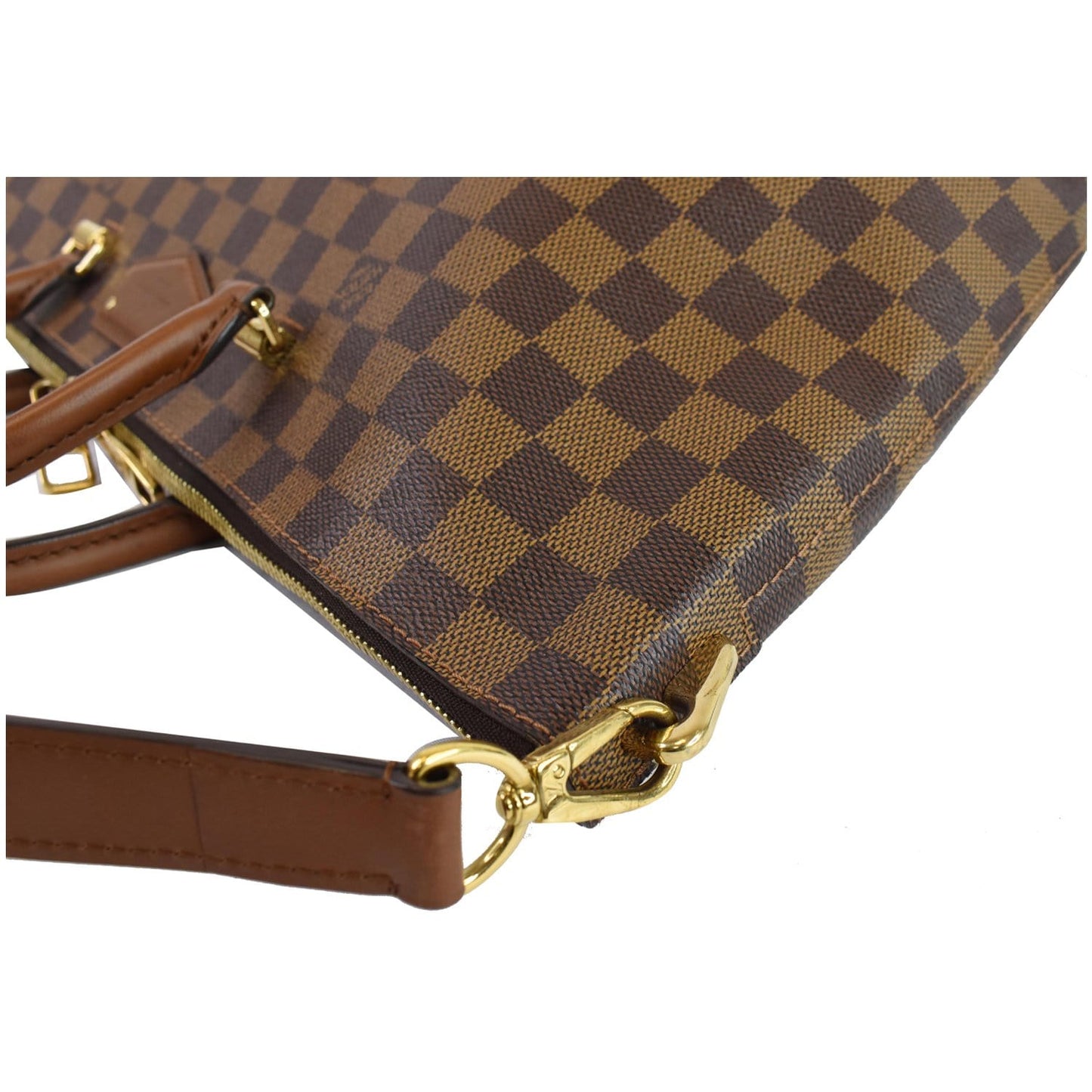 LOUIS VUITTON Belmont Damier Ebene Shoulder Bag Brown