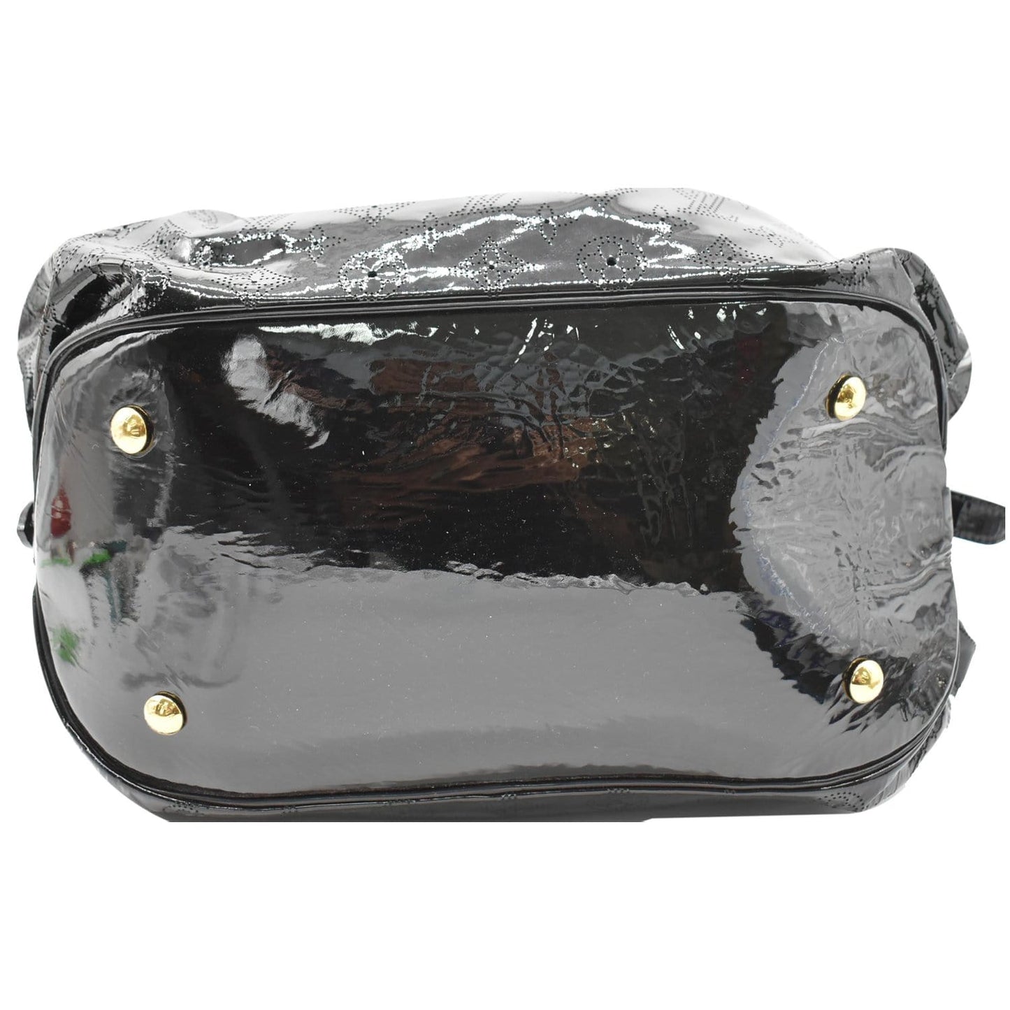 LOUIS VUITTON Surya Mahina XL Limited Edition Black Patent Leather Hobo Bag Black