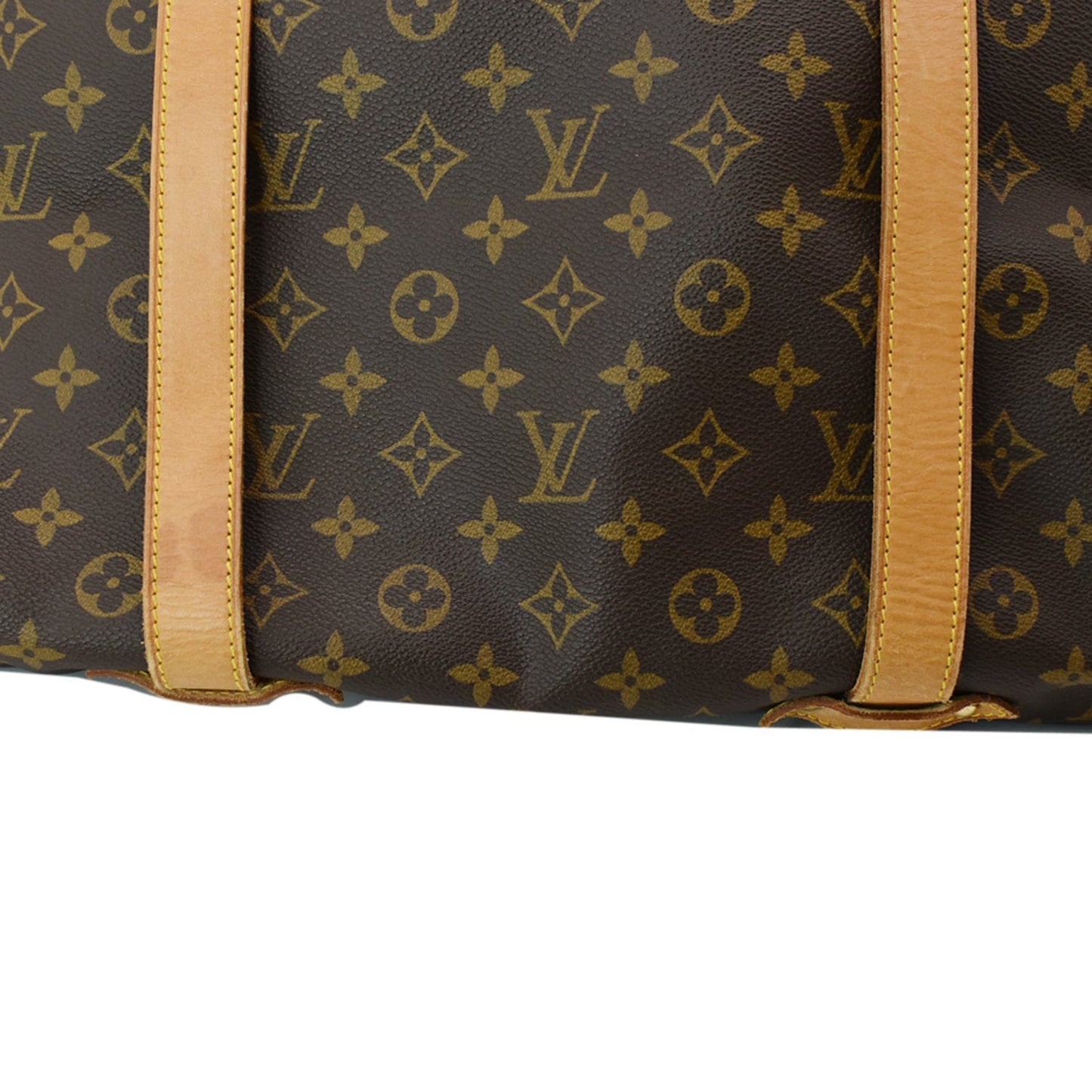 LOUIS VUITTON Saumur 43 XL Large Monogram Canvas Shoulder Bag Brown