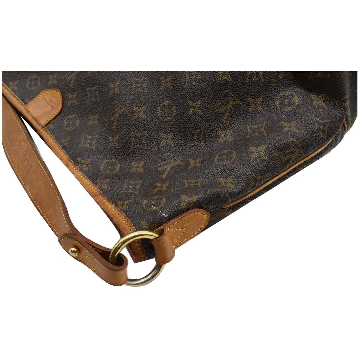LOUIS VUITTON Delightful MM Monogram Canvas Shoulder Bag Brown