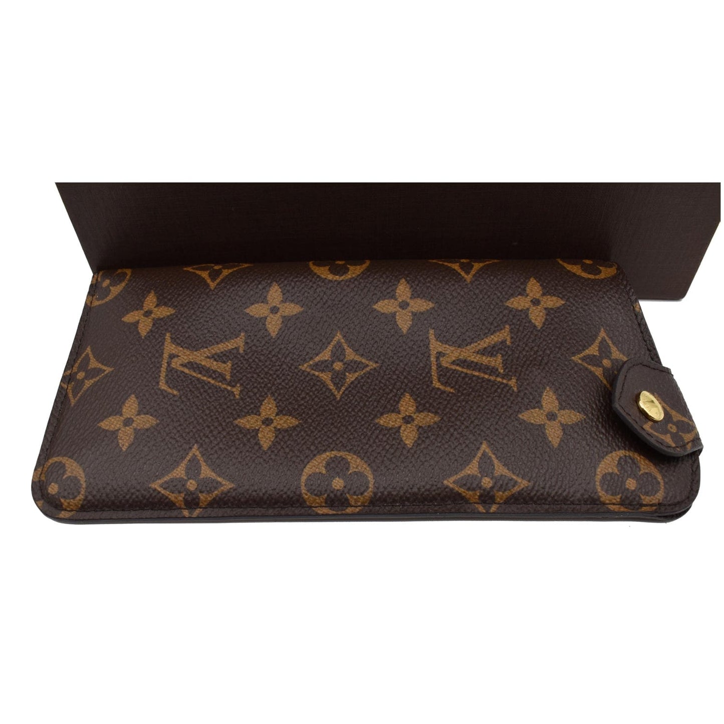 LOUIS VUITTON GM Monogram Canvas Glasses Case Brown