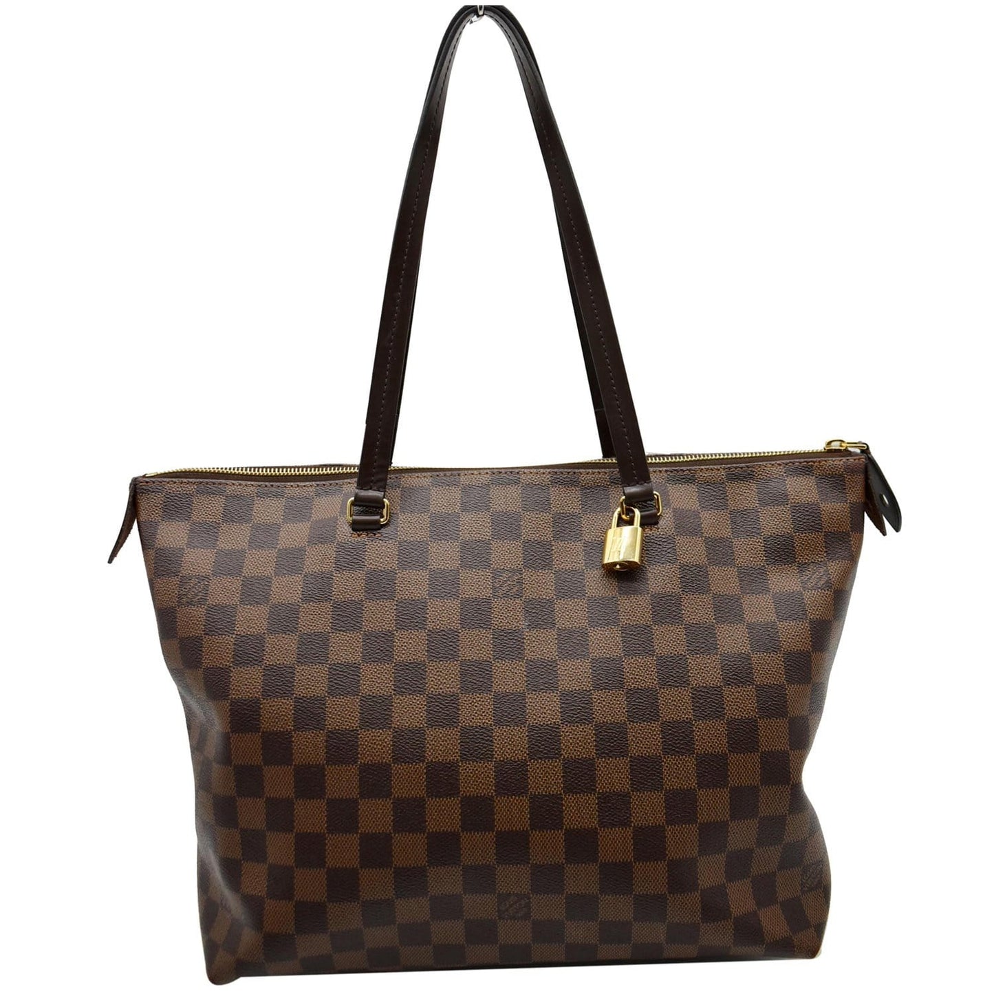 LOUIS VUITTON Iena MM Damier Ebene Shoulder Bag Brown