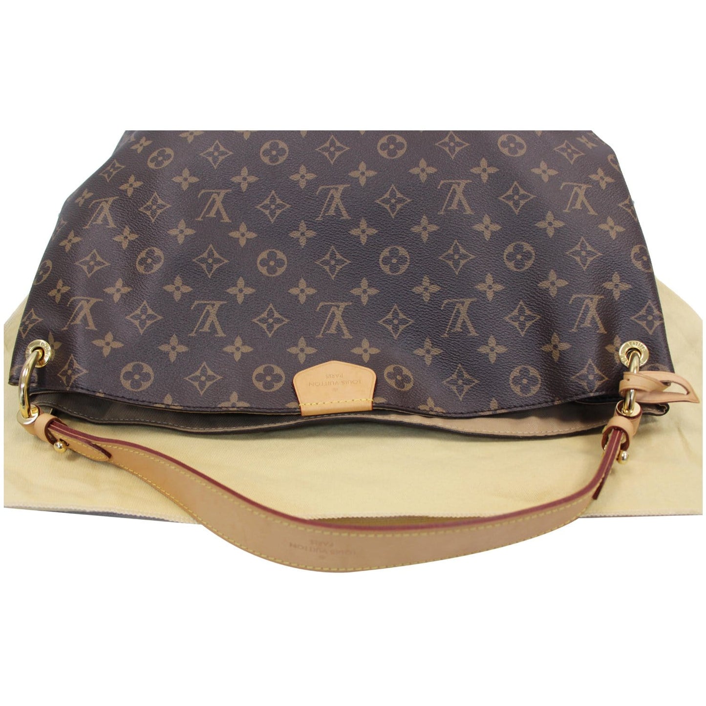 LOUIS VUITTON Graceful MM Monogram Canvas Shoulder Bag Brown