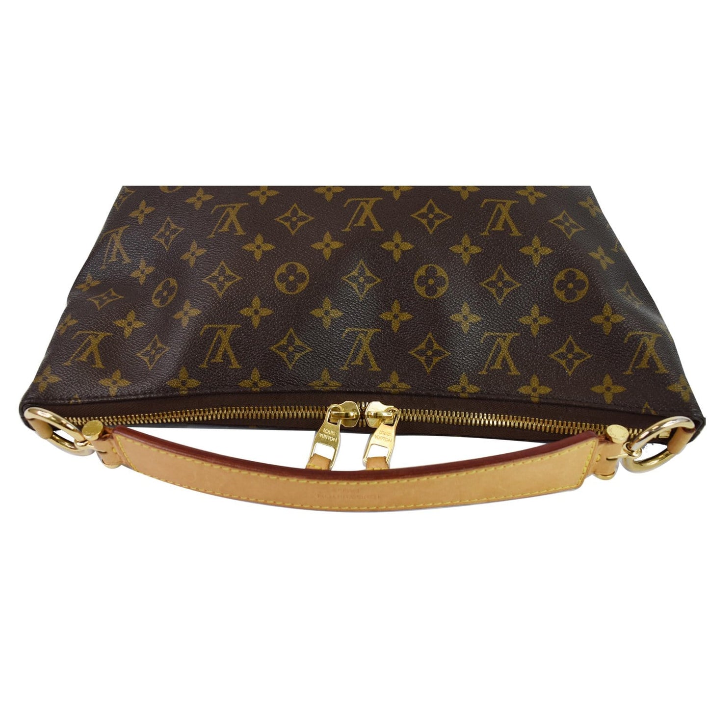 LOUIS VUITTON Sully PM Monogram Canvas Shoulder Bag Brown