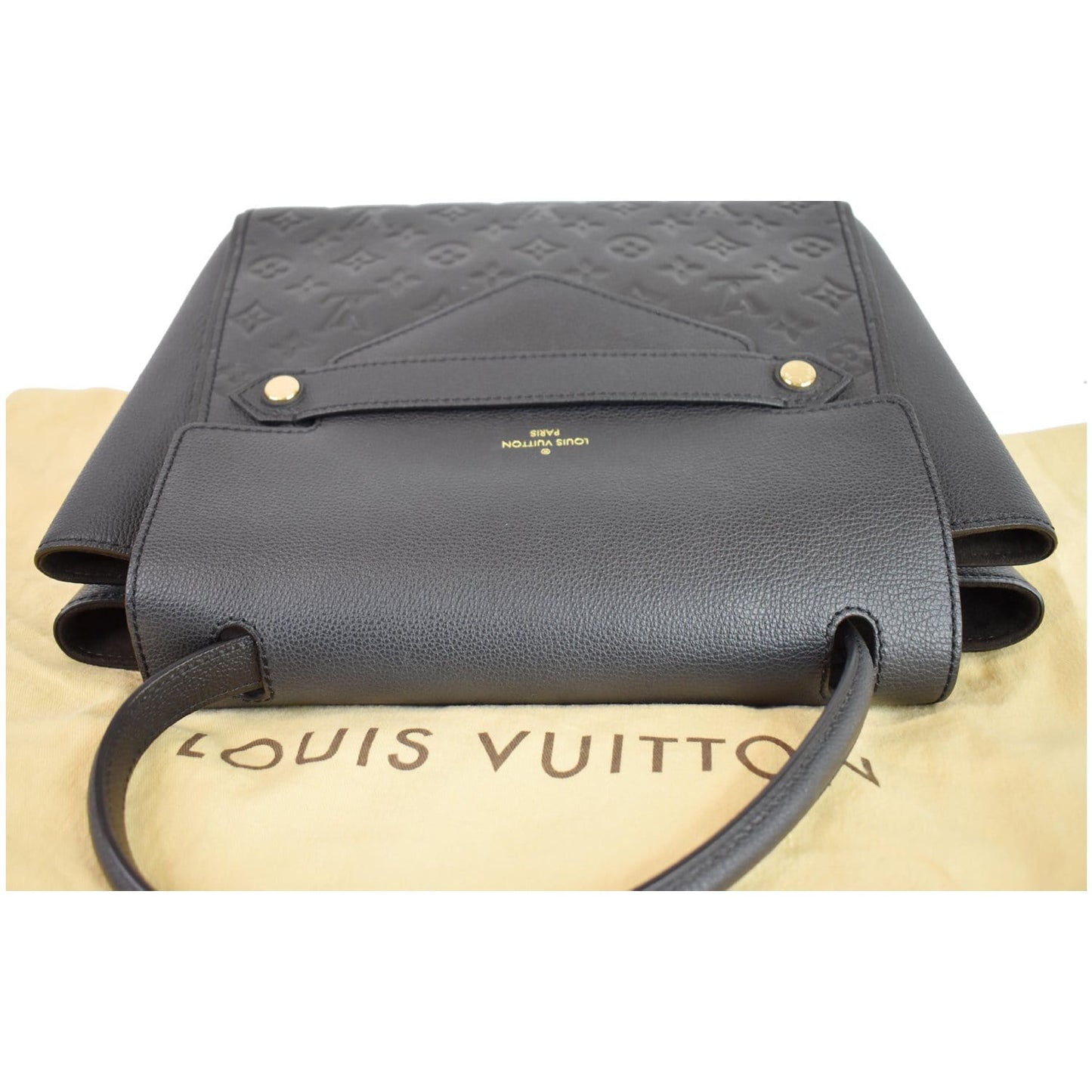 LOUIS VUITTON Trocadero Monogram Empreinte Leather Shoulder Bag Black