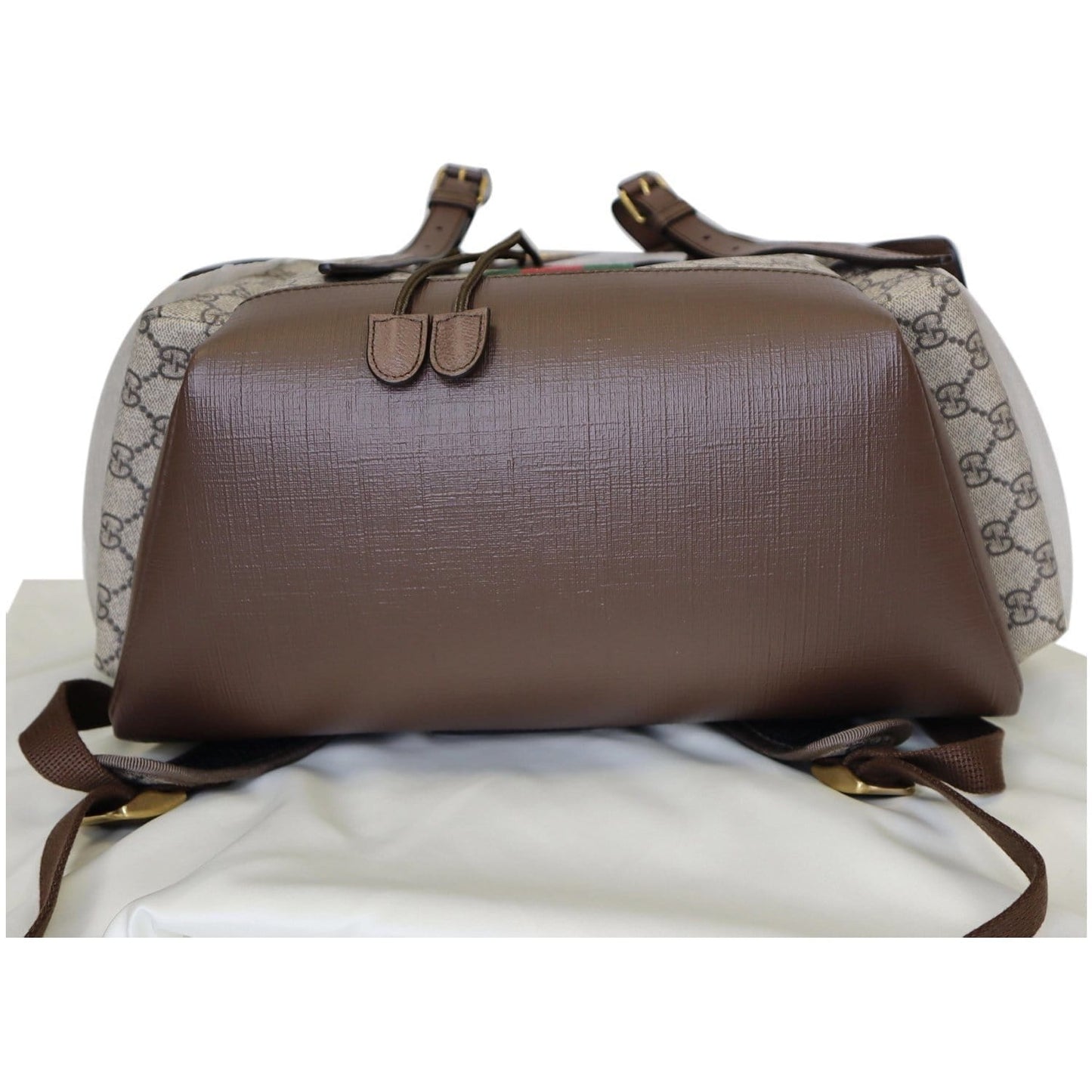 GUCCI Ophidia GG Medium Supreme Canvas Backpack Beige/Ebony 598140