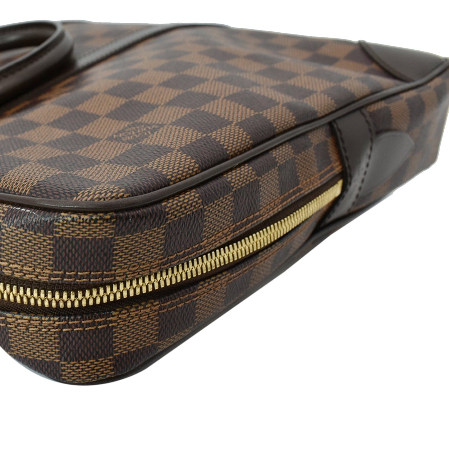 LOUIS VUITTON Porte Documents Voyage Damier Ebene Briefcase Bag Brown - Hot Deals