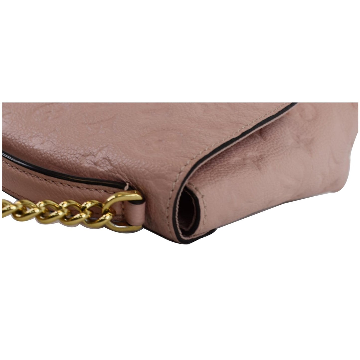 LOUIS VUITTON Blanche BB Empreinte Leather Shoulder Bag Rose Poudre