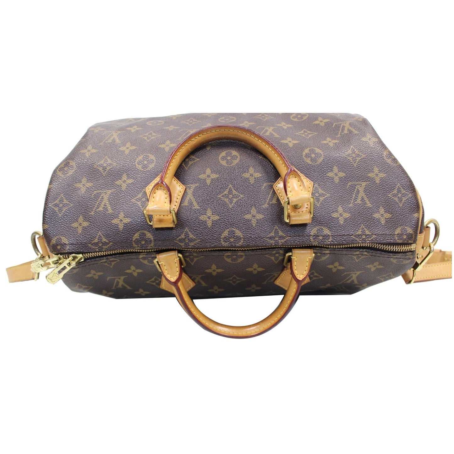 LOUIS VUITTON Speedy 35 Bandouliere Monogram Canvas Shoulder Bag Brown - 20% OFF