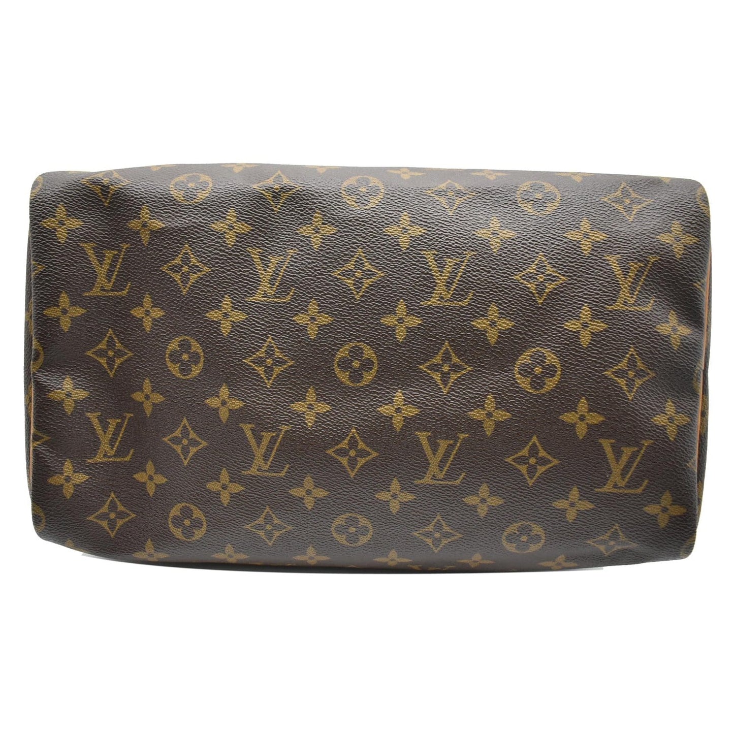 LOUIS VUITTON Speedy 30 Monogram Canvas Satchel Bag Brown