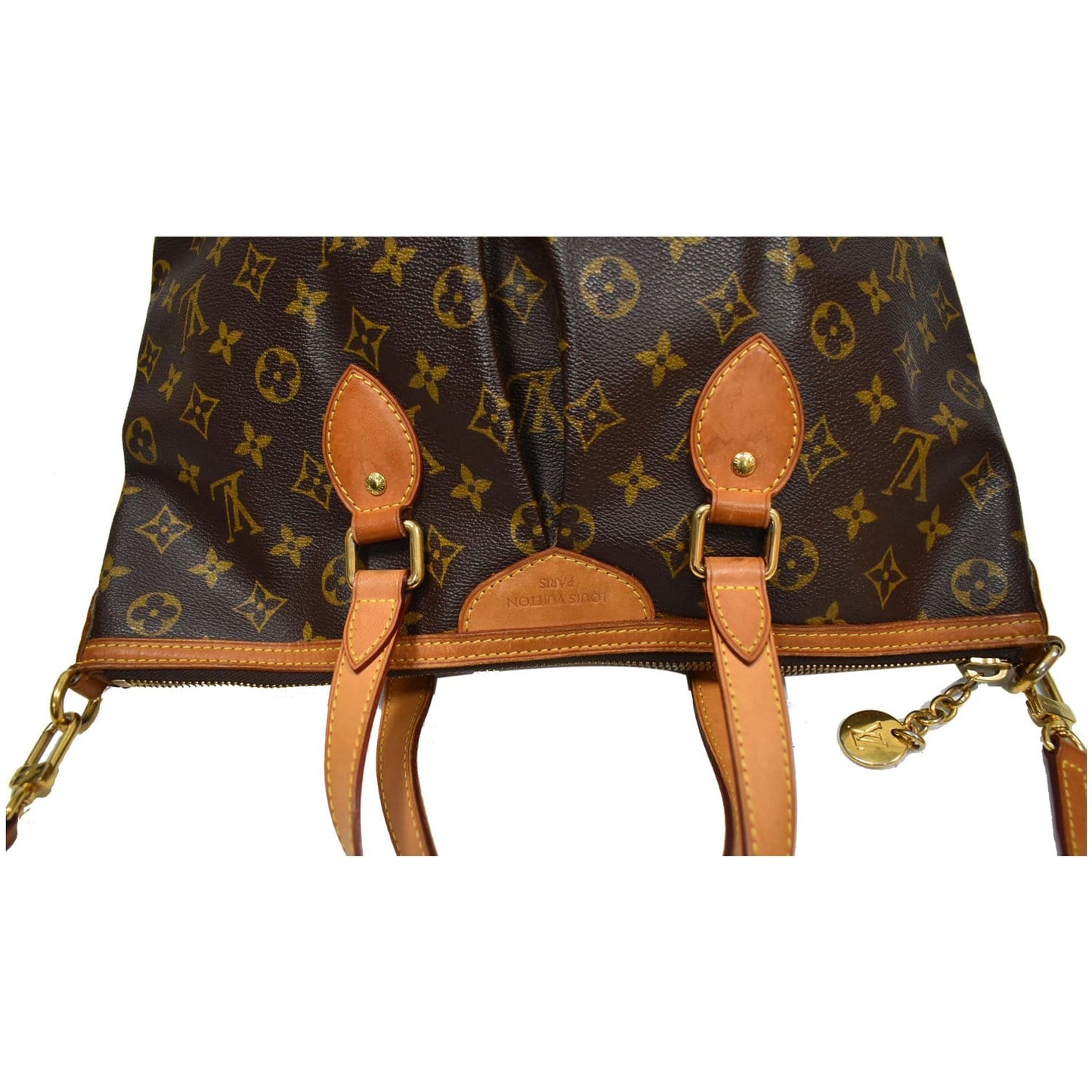 LOUIS VUITTON Palermo PM Monogram Canvas Shoulder Bag Brown