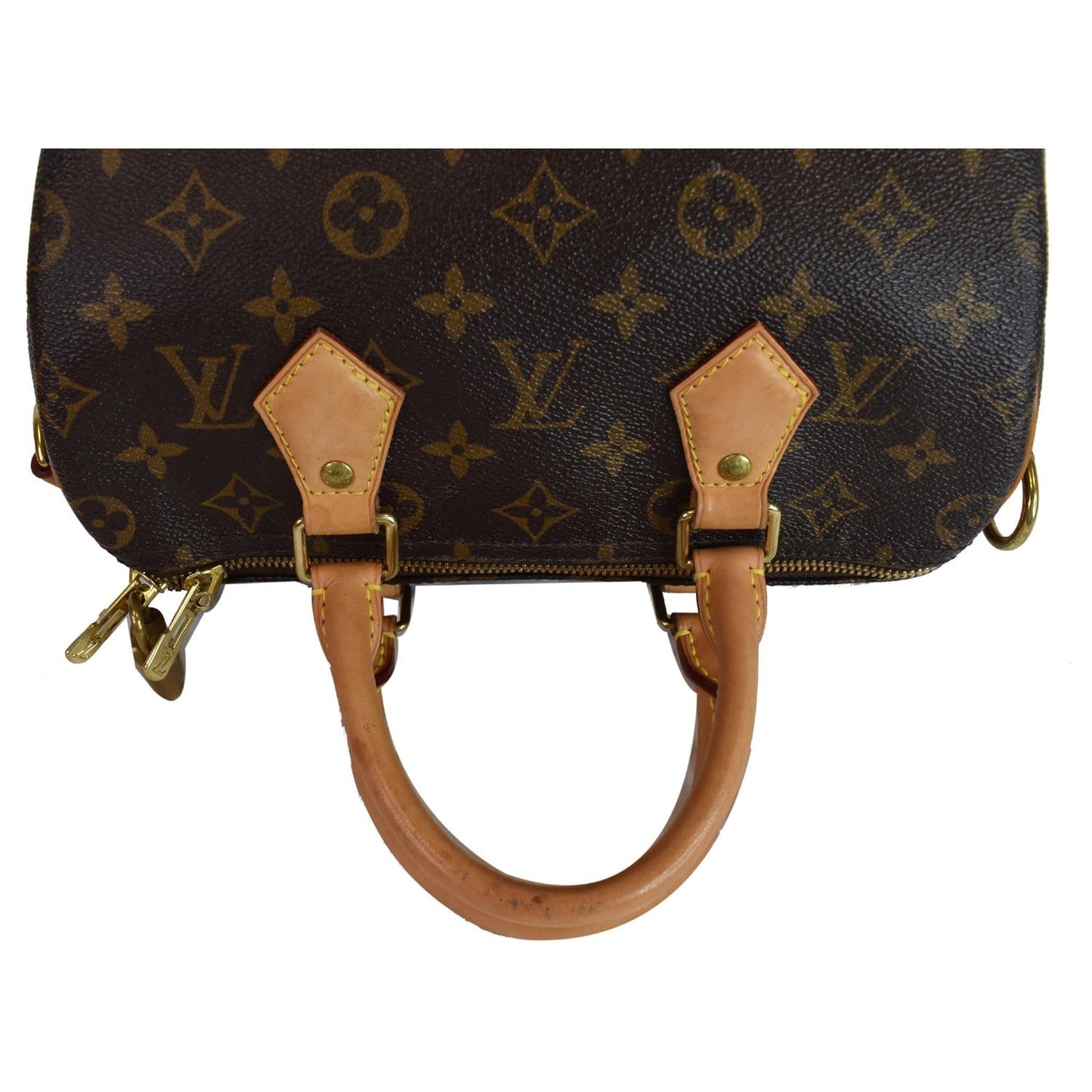 LOUIS VUITTON Speedy 25 Bandouliere Monogram Canvas Shoulder Bag Brown