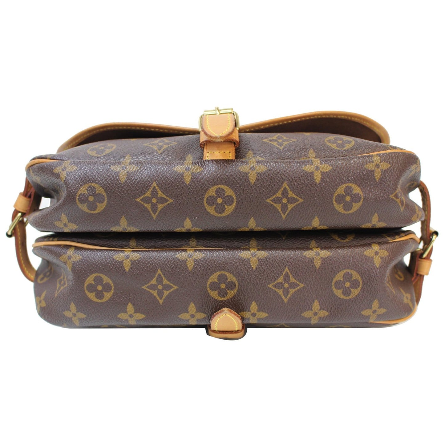 LOUIS VUITTON Saumur 30 Monogram Canvas Shoulder Bag Brown