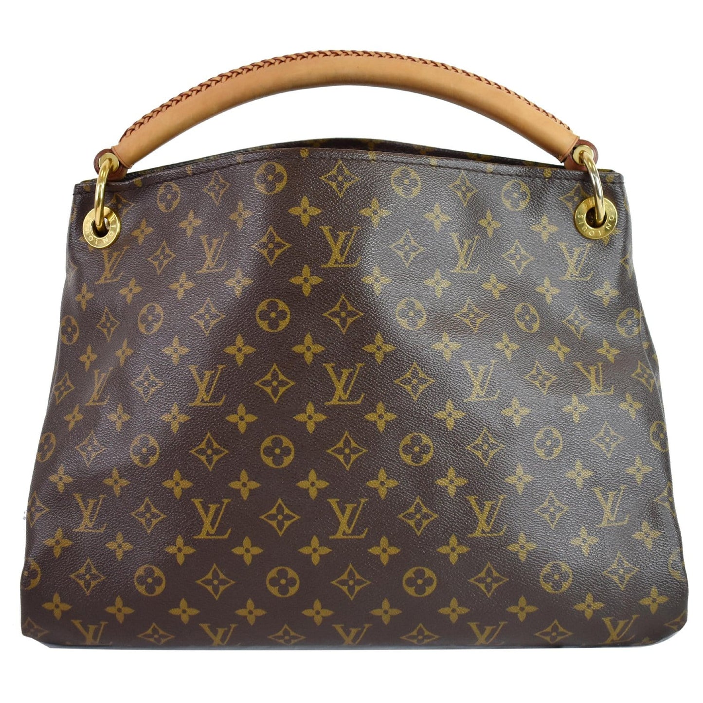LOUIS VUITTON Artsy MM Monogram Canvas Shoulder Bag Brown