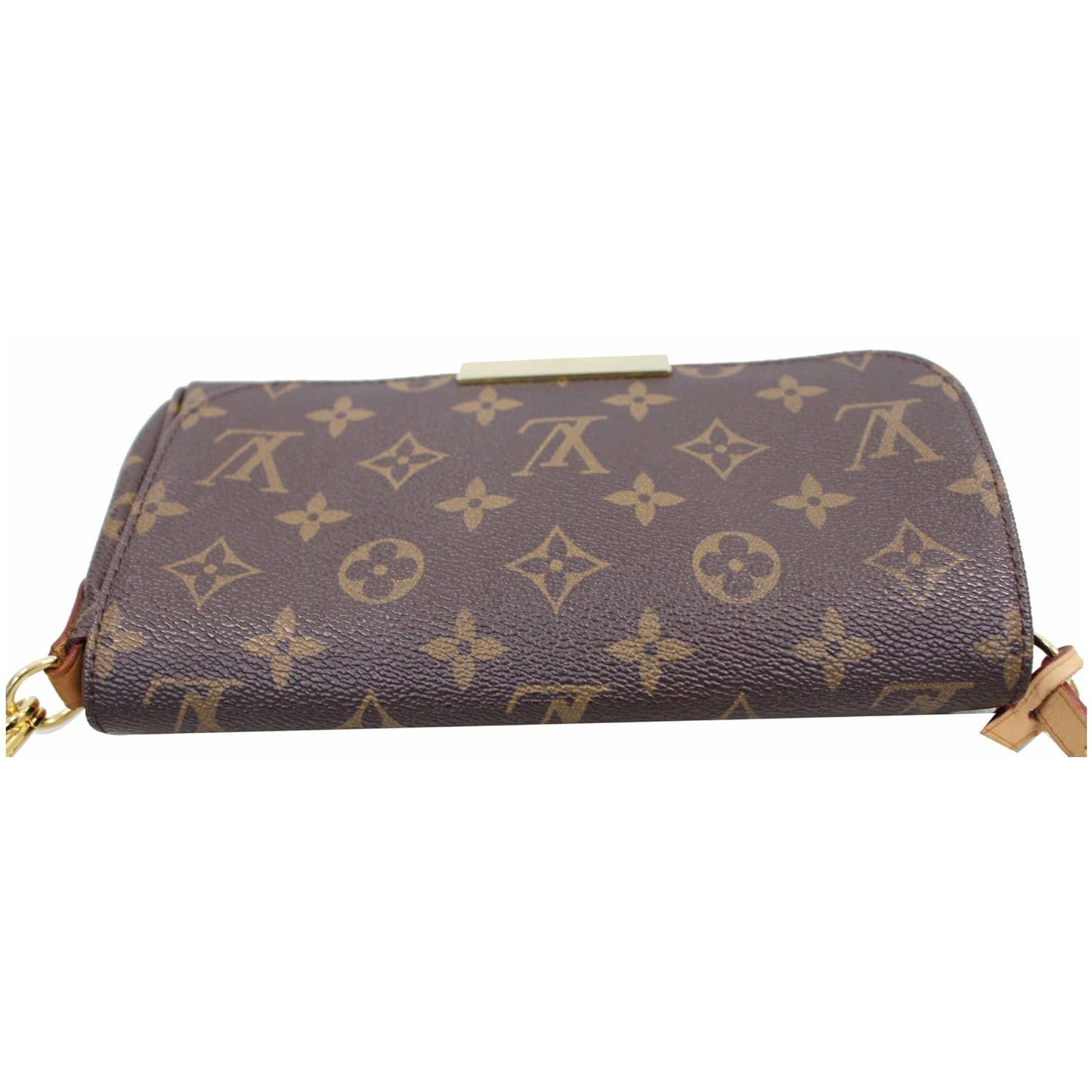LOUIS VUITTON Favorite PM Monogram Canvas Crossbody Bag Brown