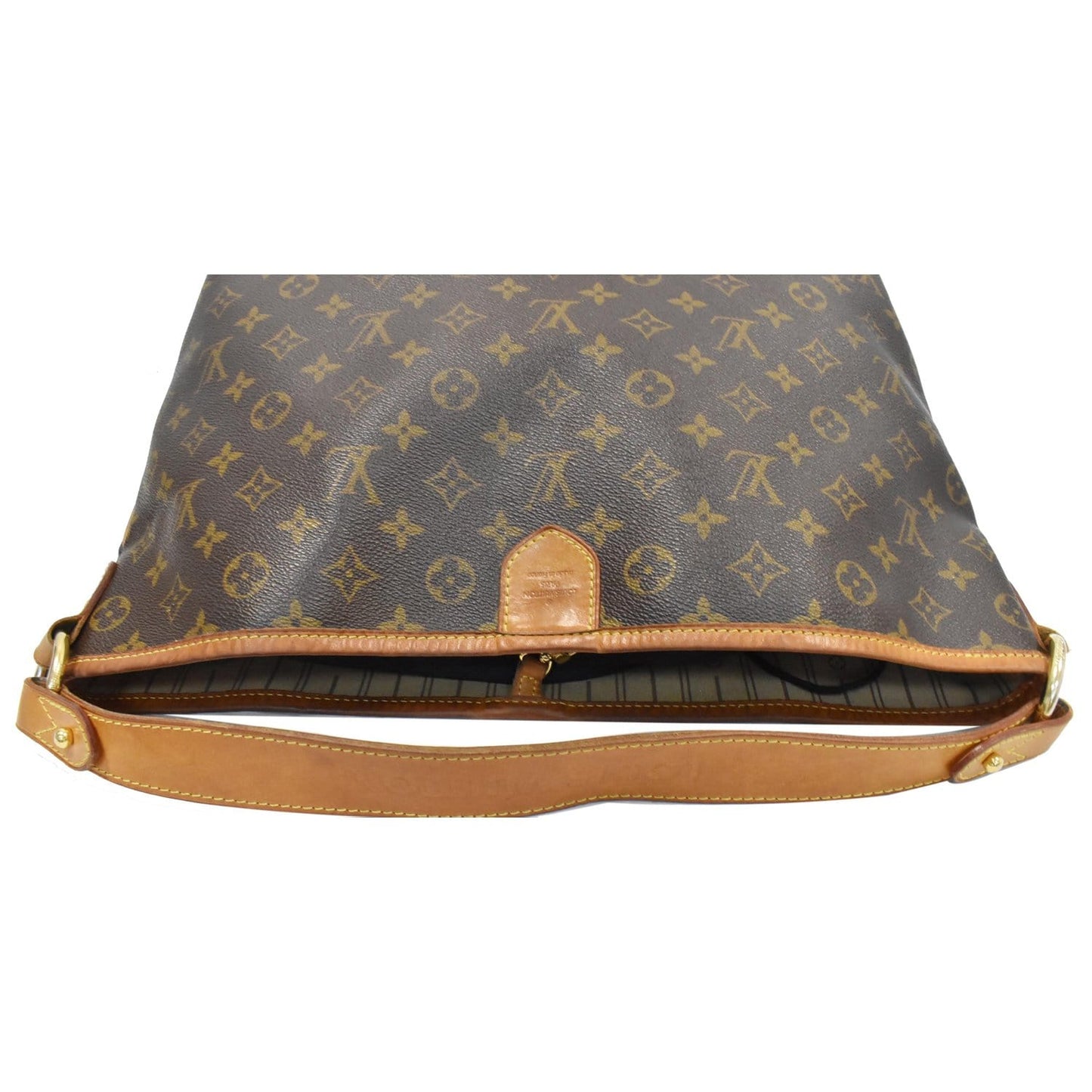 LOUIS VUITTON Delightful PM Monogram Canvas Hobo Bag Brown
