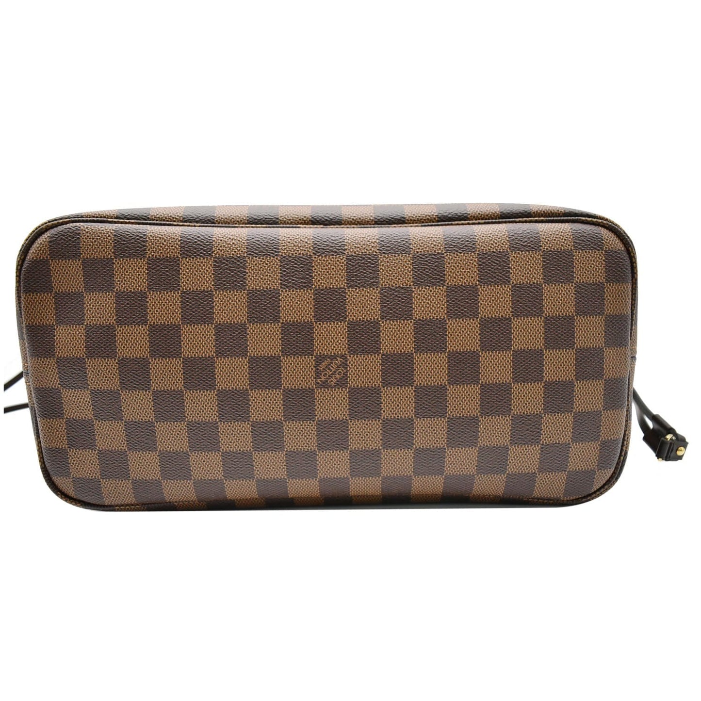 LOUIS VUITTON Neverfull MM Damier Ebene Tote Bag Brown