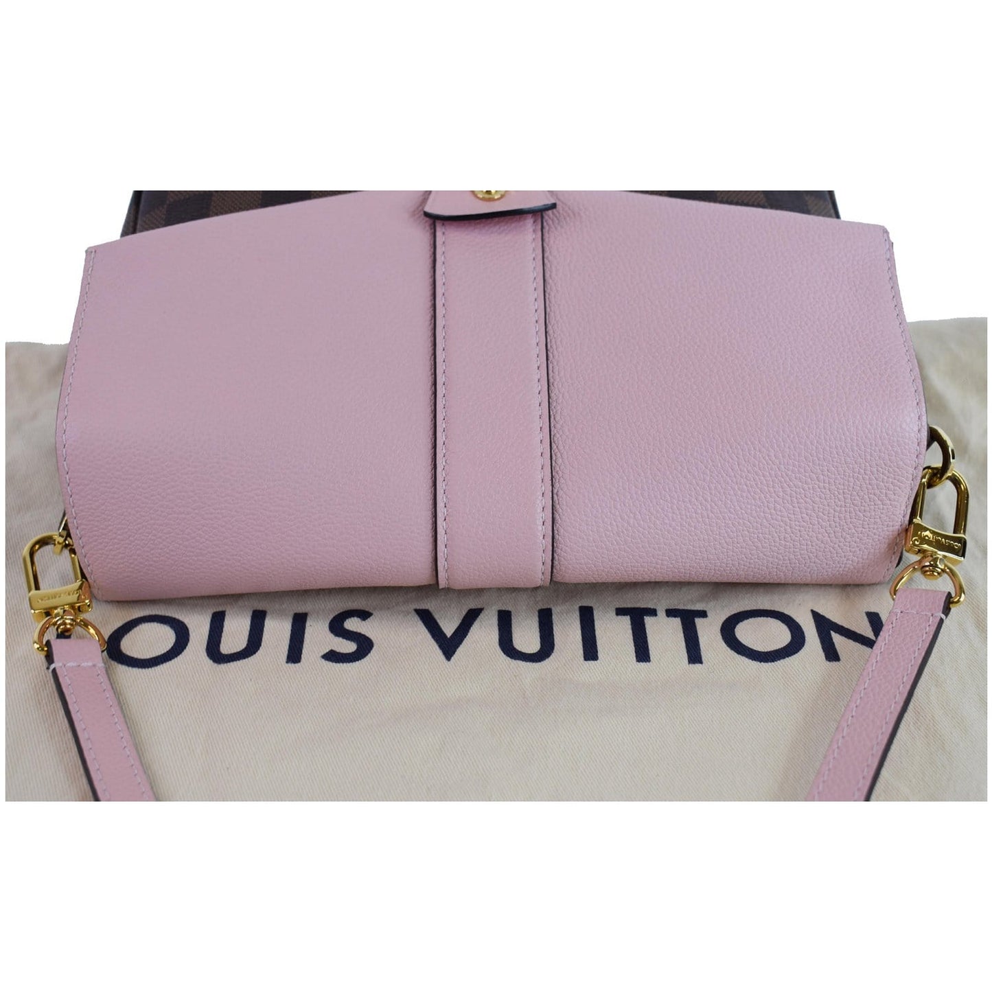 LOUIS VUITTON Clapton Damier Ebene Crossbody Bag Magnolia
