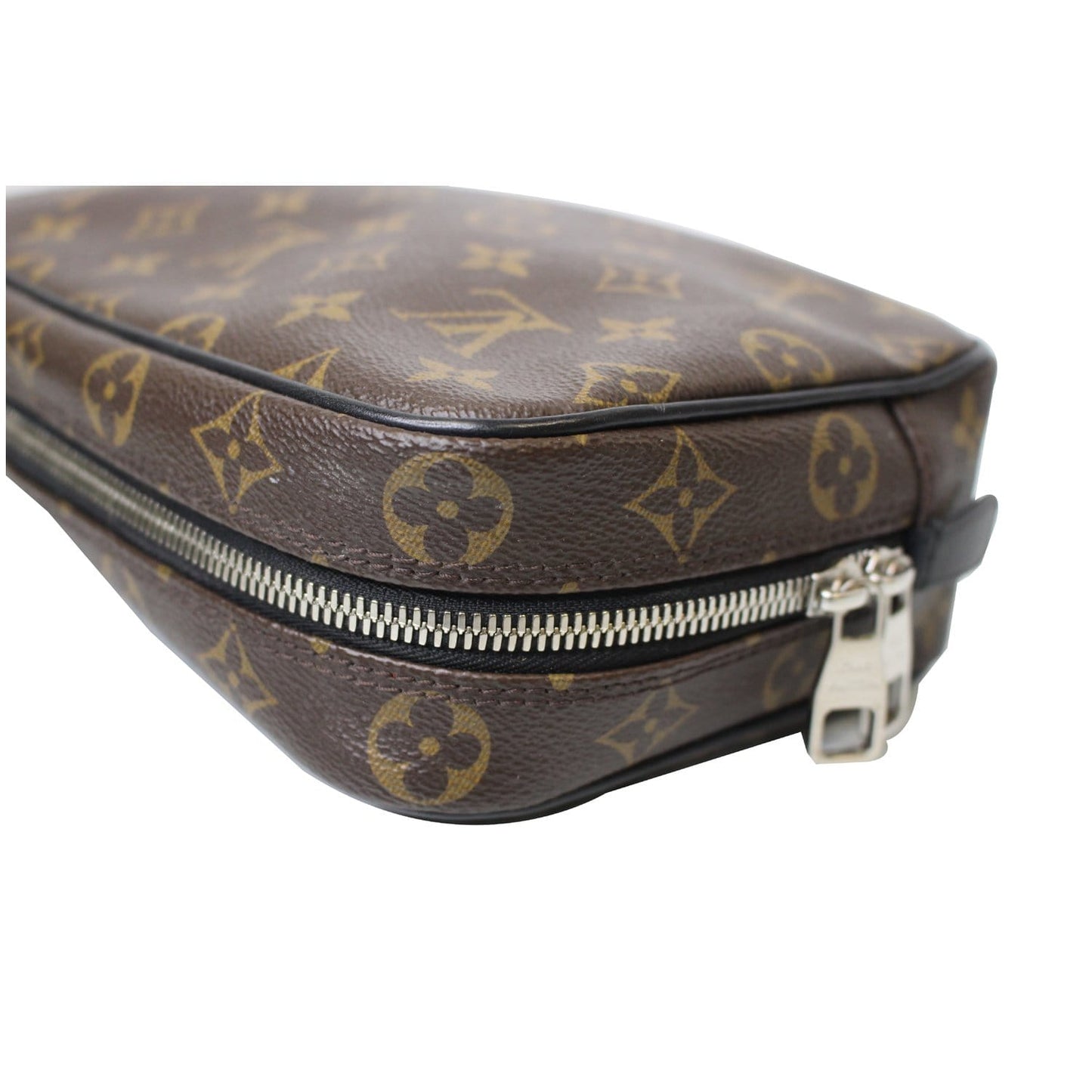 LOUIS VUITTON Monogram Macassar Toilet Pouch GM Brown