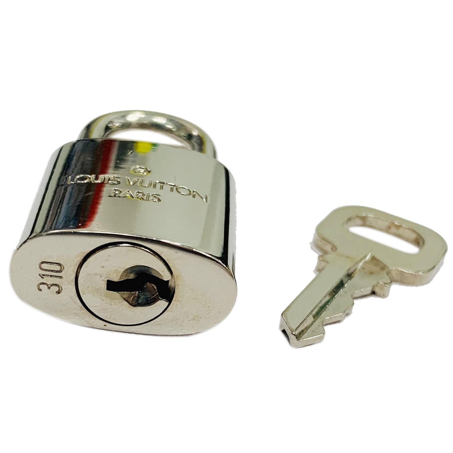 LOUIS VUITTON Lock and Key Set Silver Number 310
