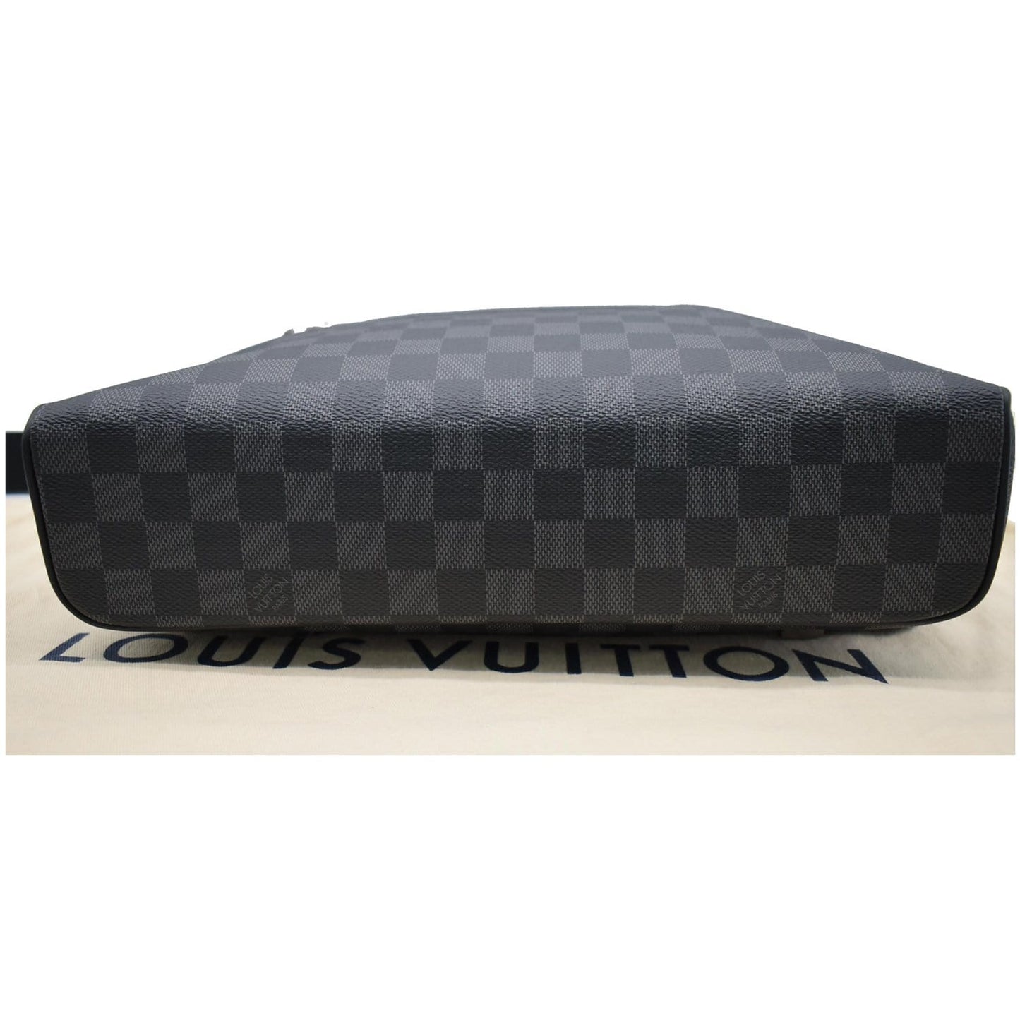 LOUIS VUITTON District MM Monogram Eclipse Messenger Bag Black