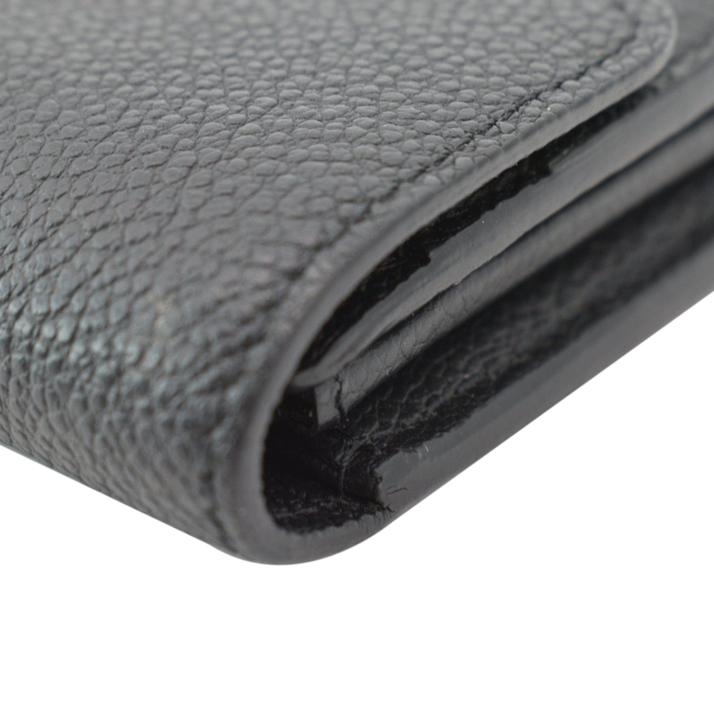LOUIS VUITTON Sarah Monogram Empreinte Leather Wallet Black