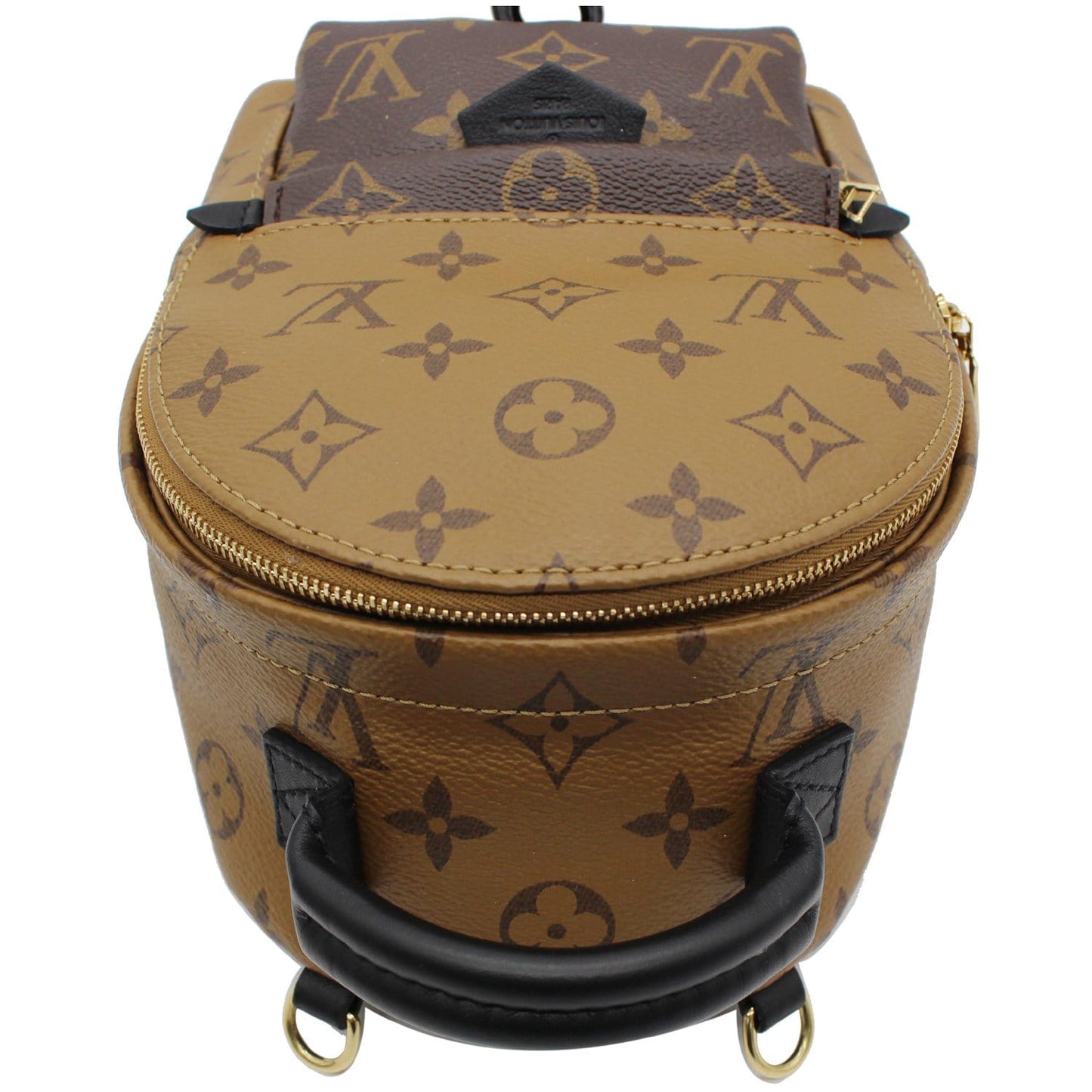 LOUIS VUITTON Palm Springs Mini Monogram Reverse Canvas Backpack Brown