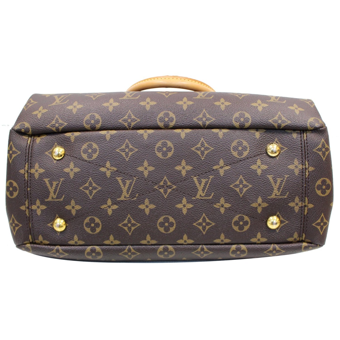 LOUIS VUITTON Pallas Monogram Canvas 2Way Shoulder Bag Brown
