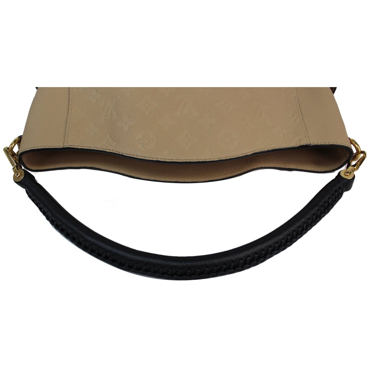 LOUIS VUITTON Bagatelle Monogram Empreinte Shoulder Bag Beige