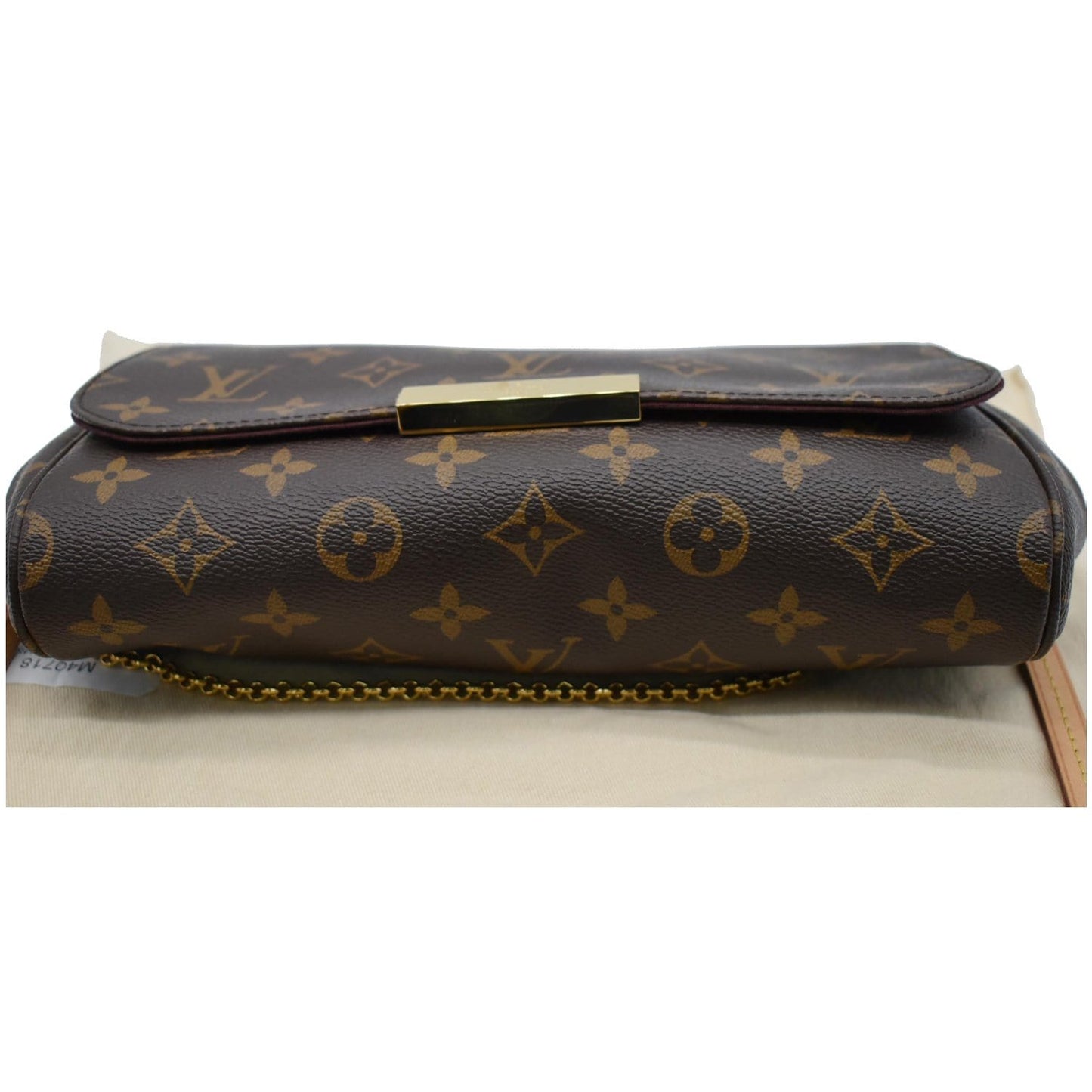 LOUIS VUITTON Favorite MM Monogram Canvas Crossbody Bag Brown