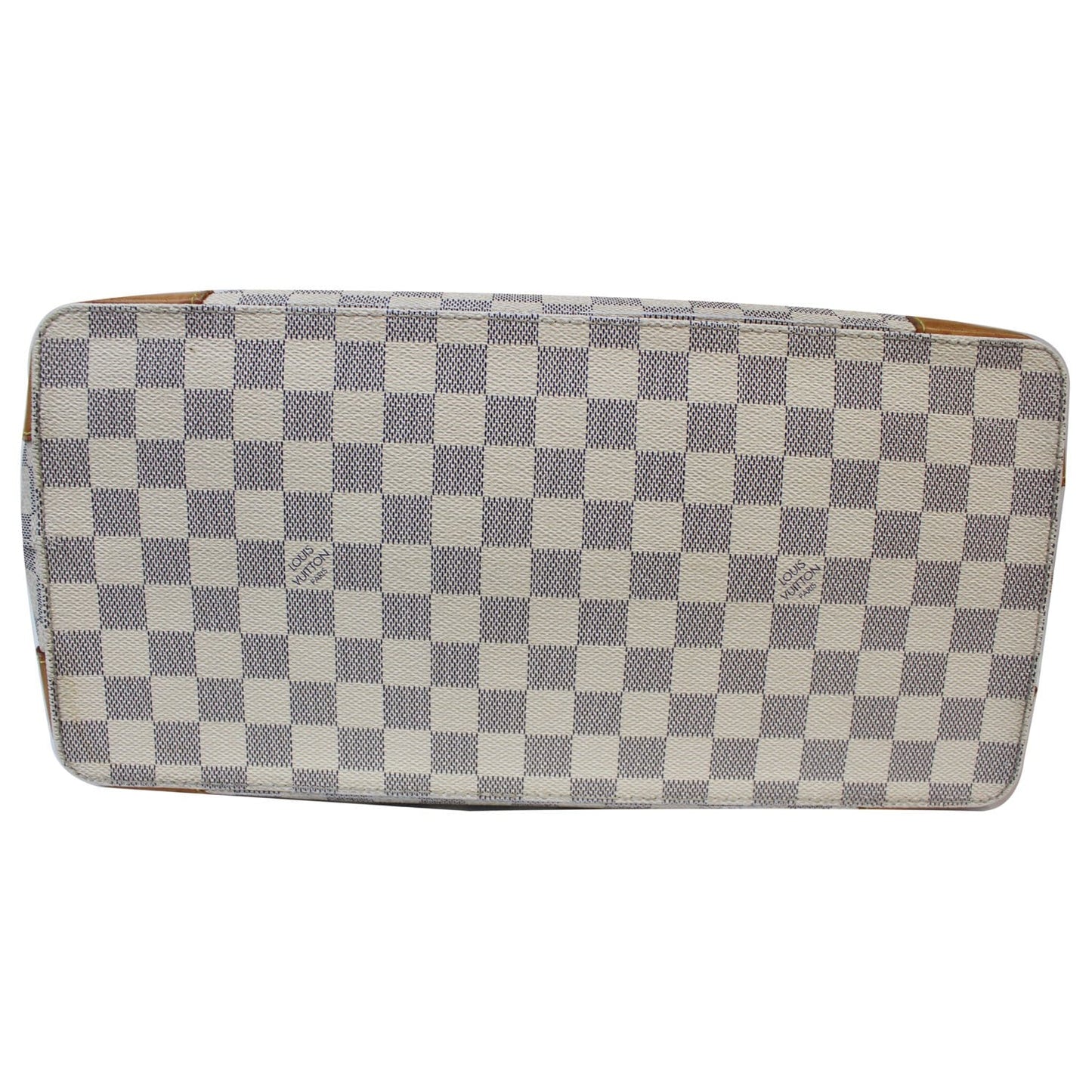 LOUIS VUITTON Hampstead PM Damier Azur Shoulder Bag White