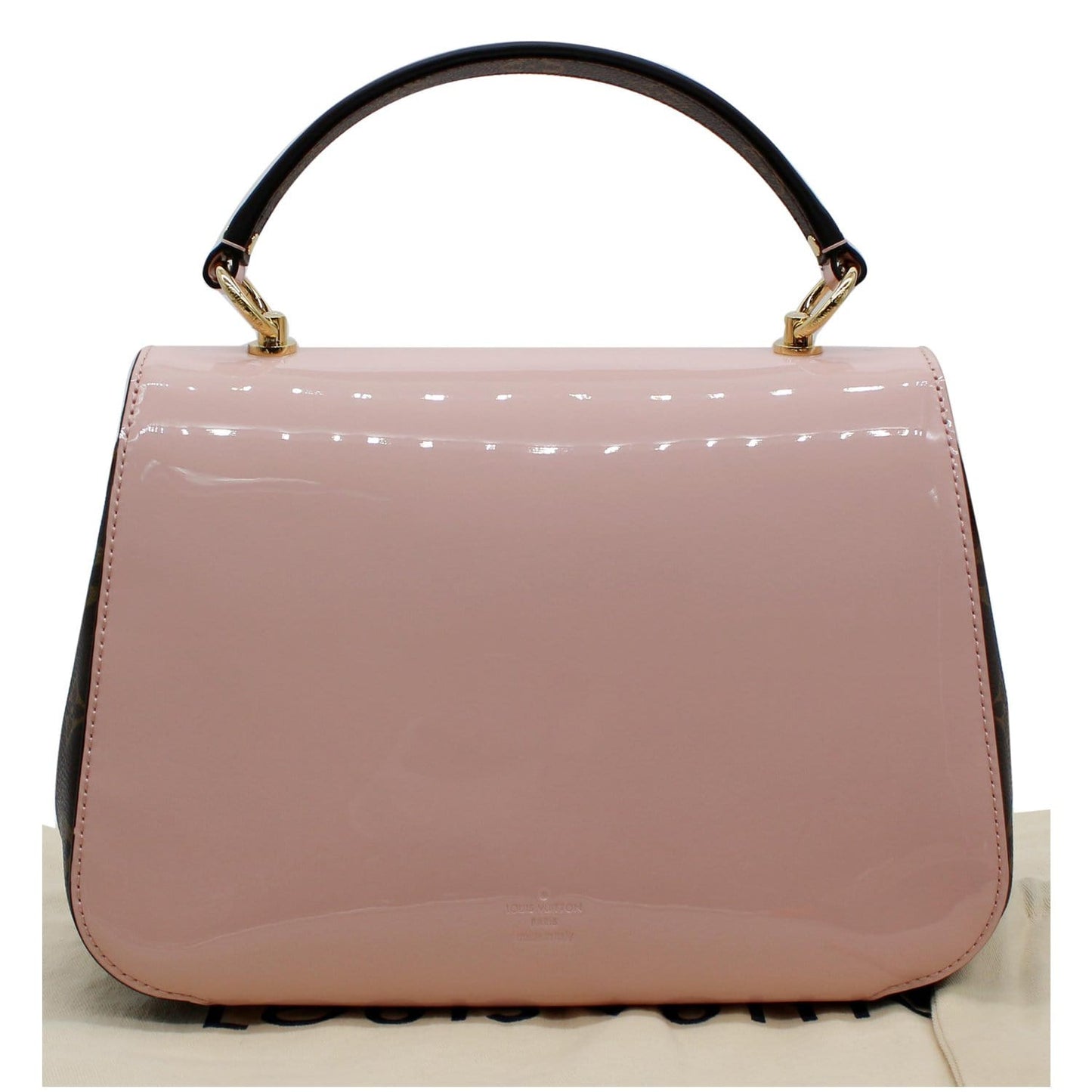 LOUIS VUITTON Cherrywood PM Patent Leather Shoulder Bag Rose Ballerine