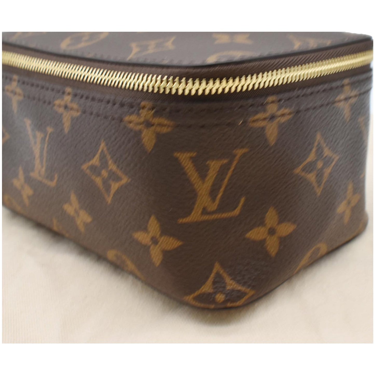 LOUIS VUITTON Packing Cube PM Monogram Canvas Cosmetic Bag Brown