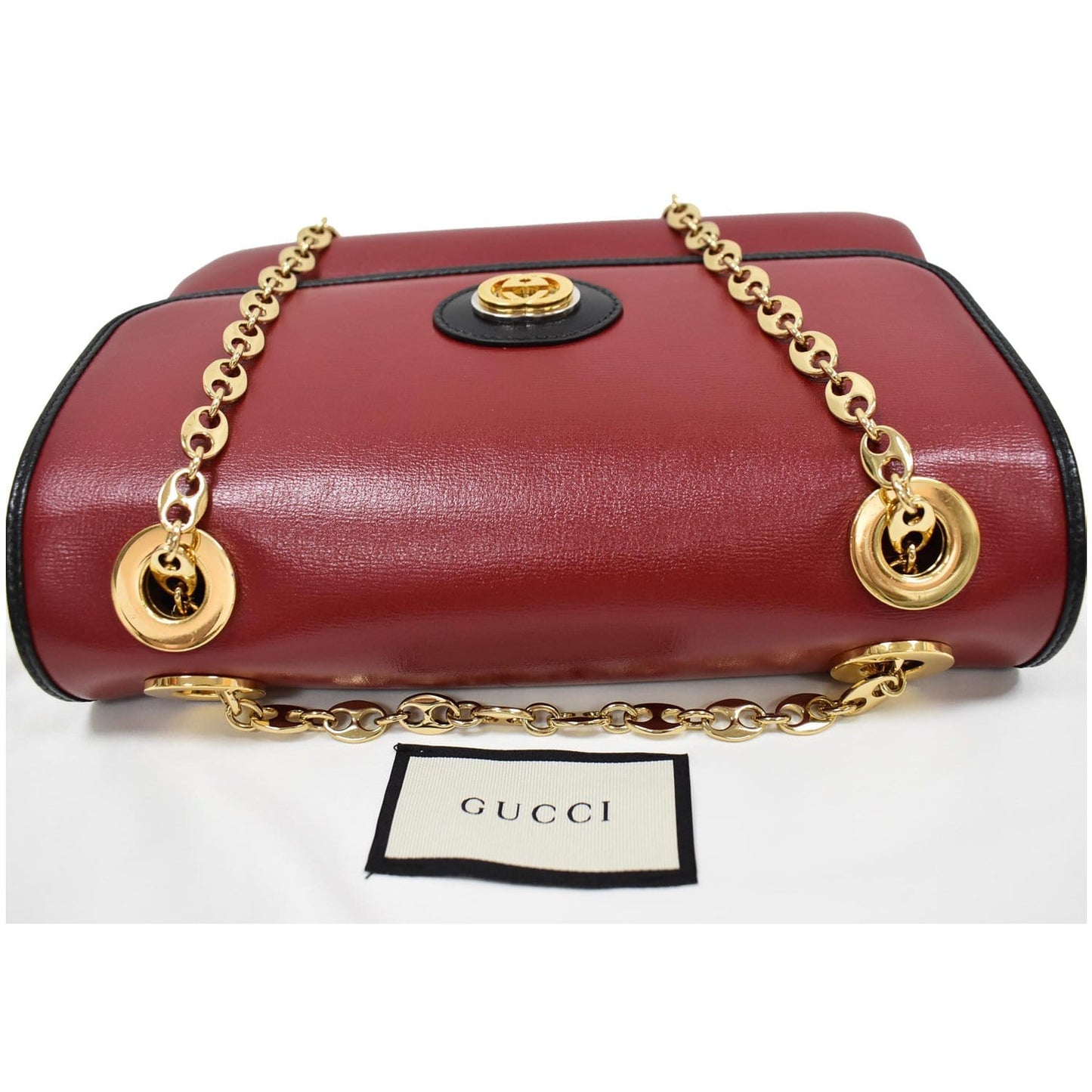 GUCCI Linea Marina Small Leather Chain Shoulder Bag Red 576421 - 10% OFF