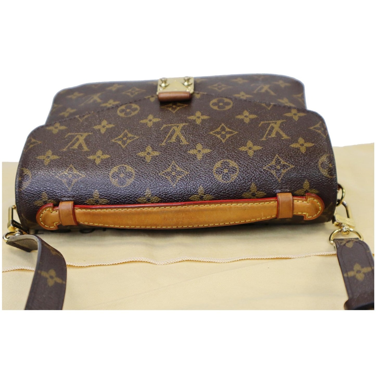 LOUIS VUITTON Metis Pochette Monogram Canvas Crossbody Bag Brown