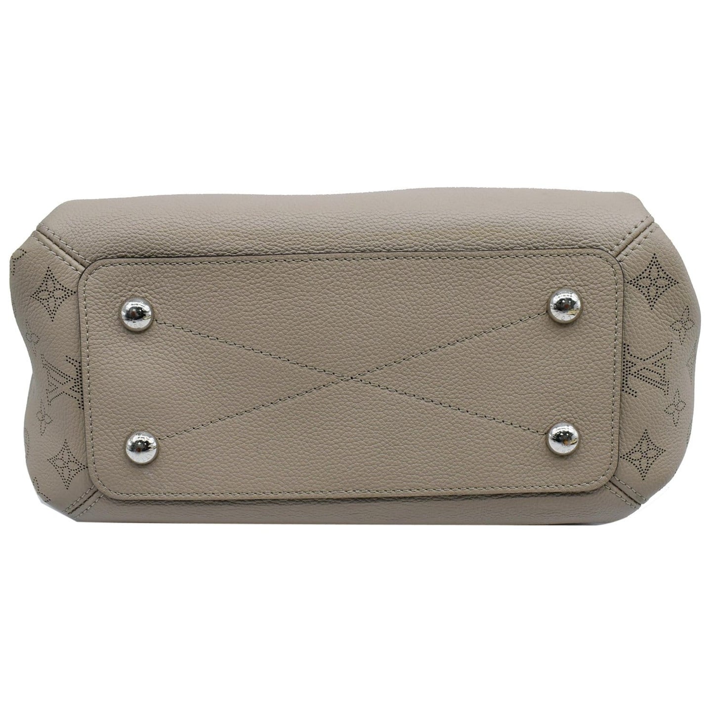 LOUIS VUITTON Haumea Mahina Calfskin Leather Shoulder Bag Galet